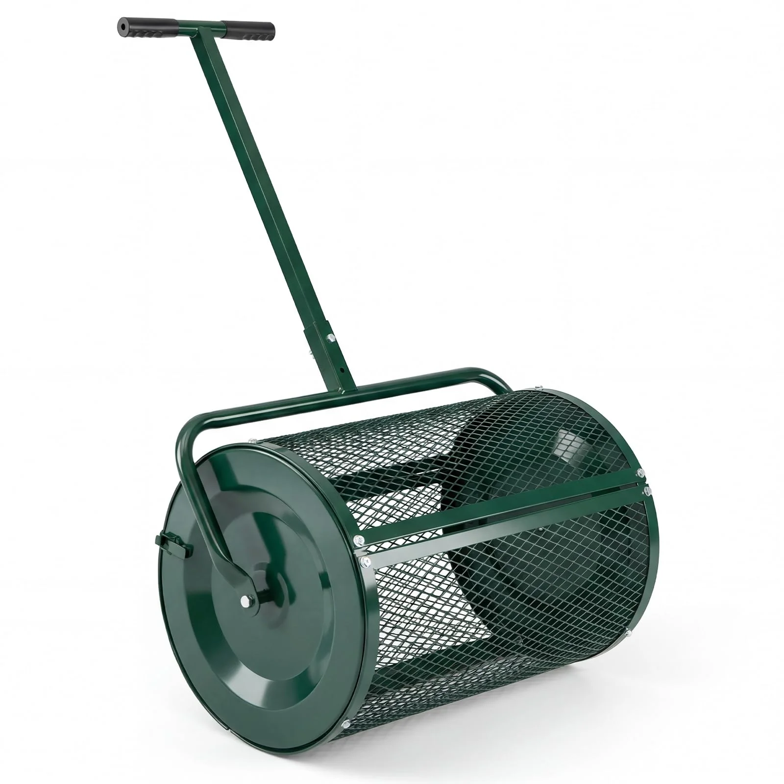 Goplus Compost Spreader 24" Peat Moss Spreader Roller - Image 10