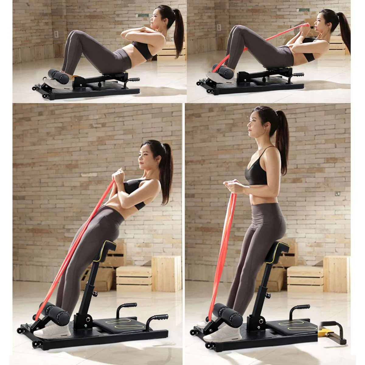 Goplus Deep Squat Machine, 8-in-1 Sissy Squat Fitness Equipment Functional Core - Image 6