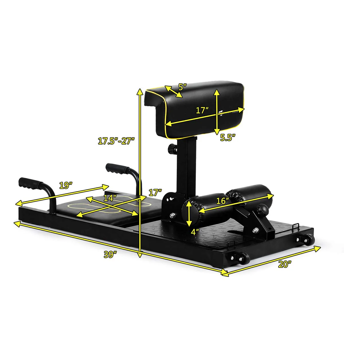 Goplus Deep Squat Machine, 8-in-1 Sissy Squat Fitness Equipment Functional Core - Image 9