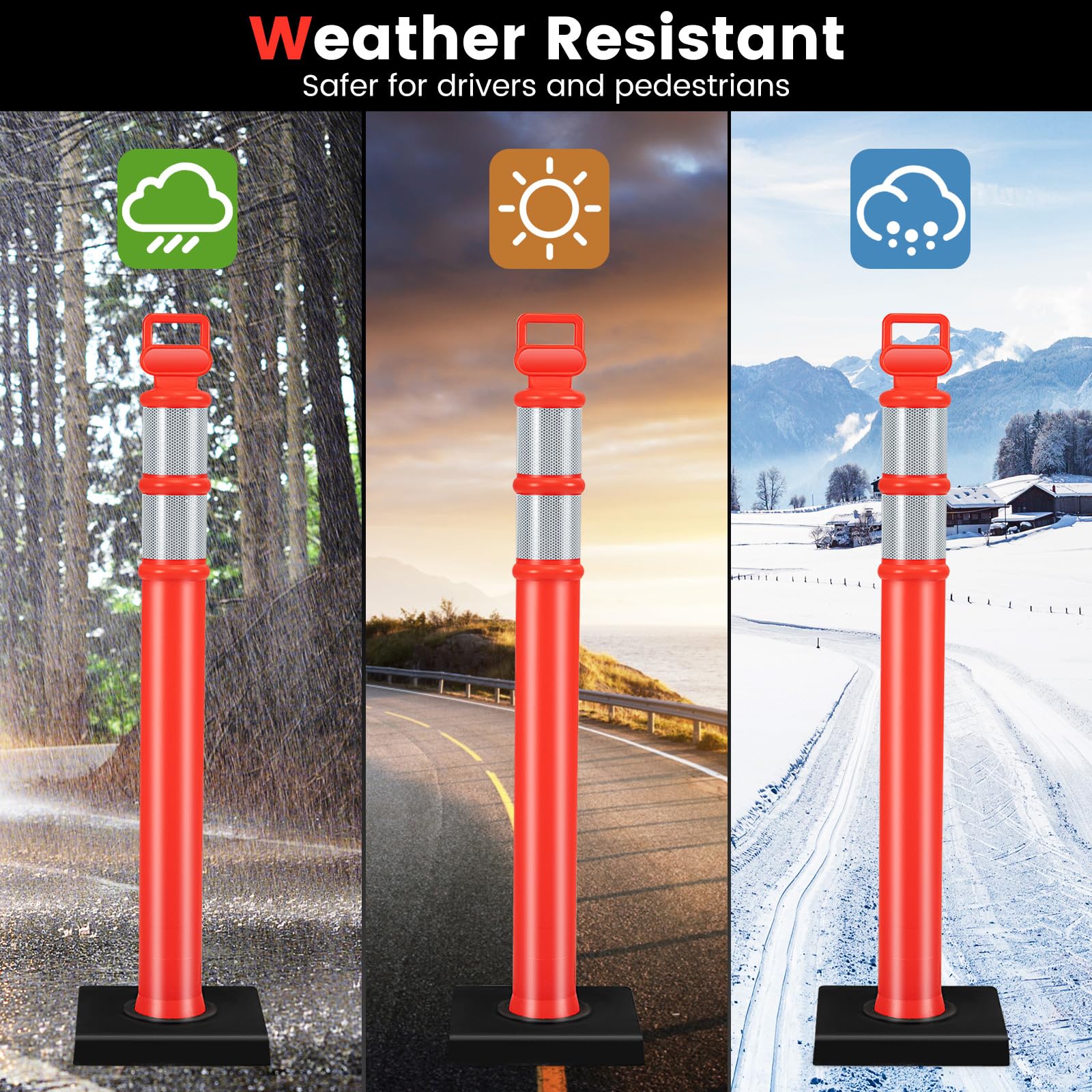 Goplus Delineator Post with Base - Image 6