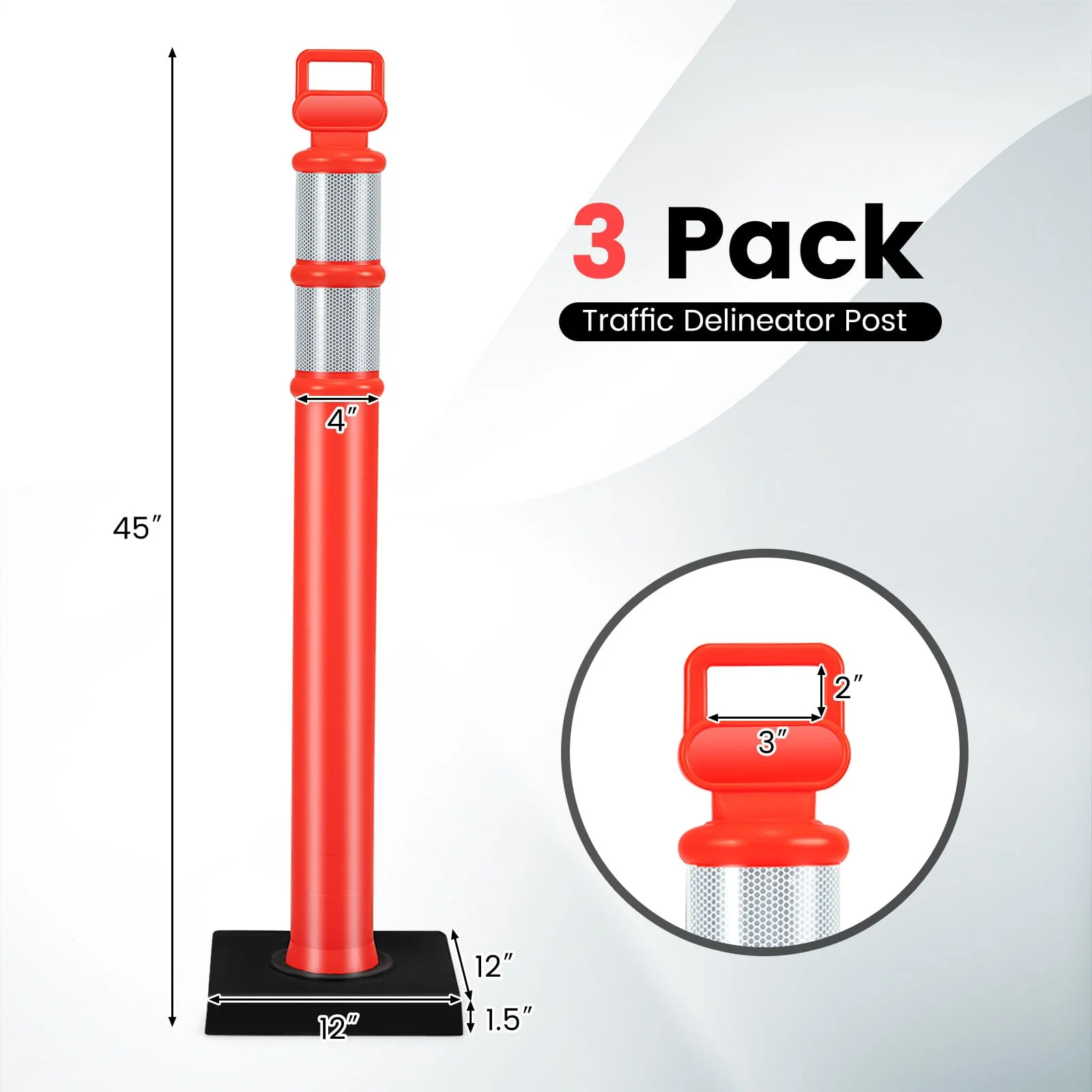 Goplus Delineator Post with Base - Image 7