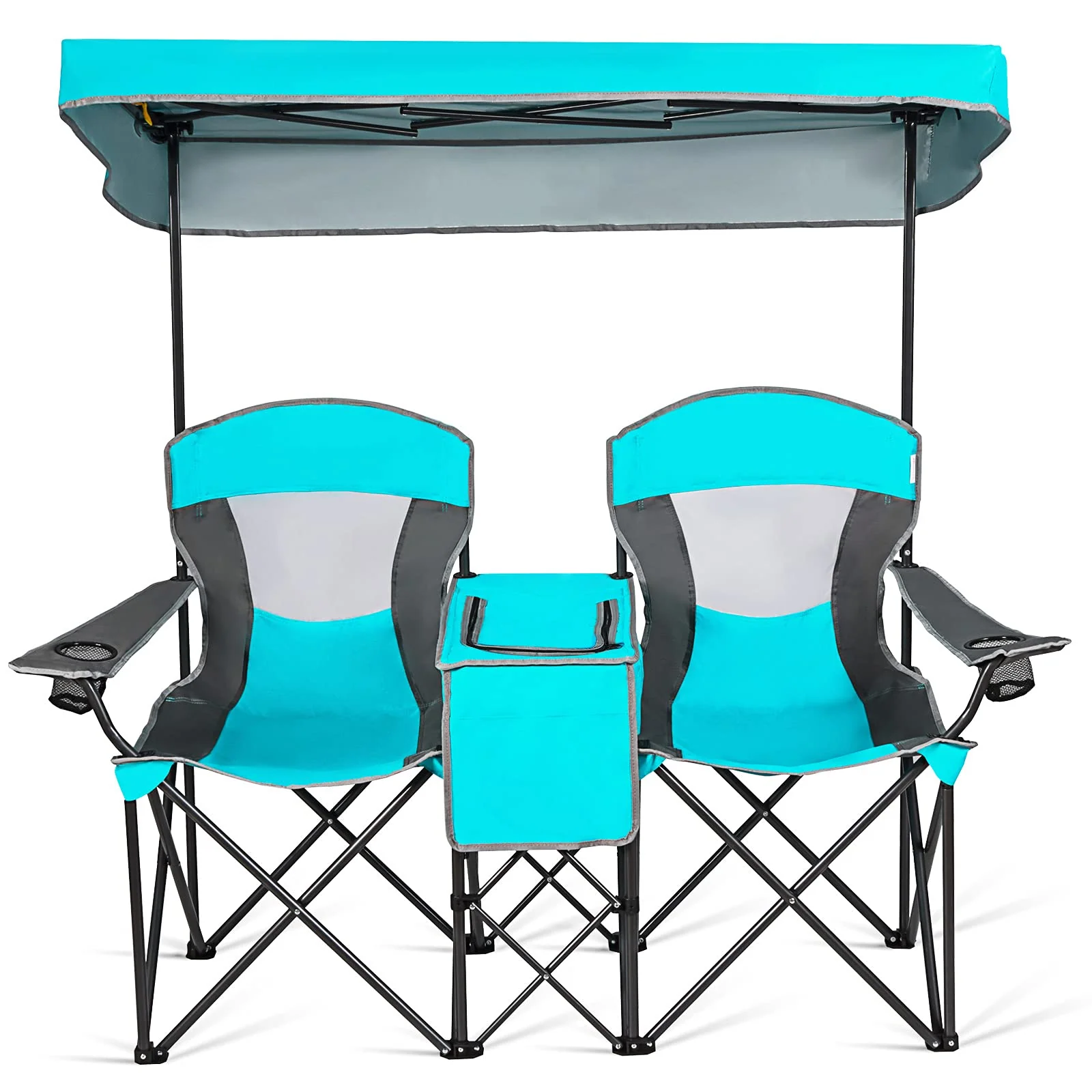 Goplus Double Camping Seat w/Shade Canopy - Image 10