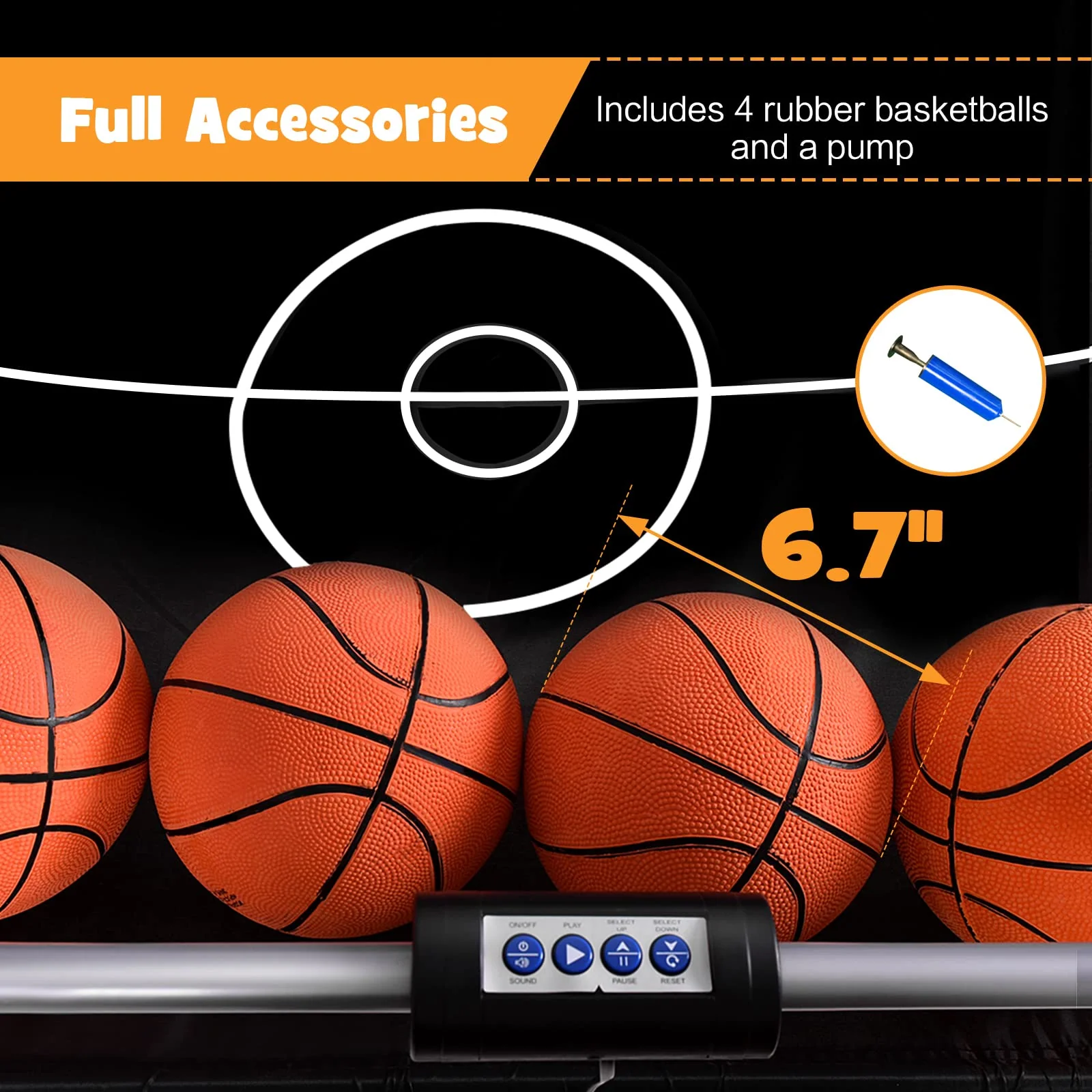 Goplus Dual Shot Basketball Arcade Game - Image 9