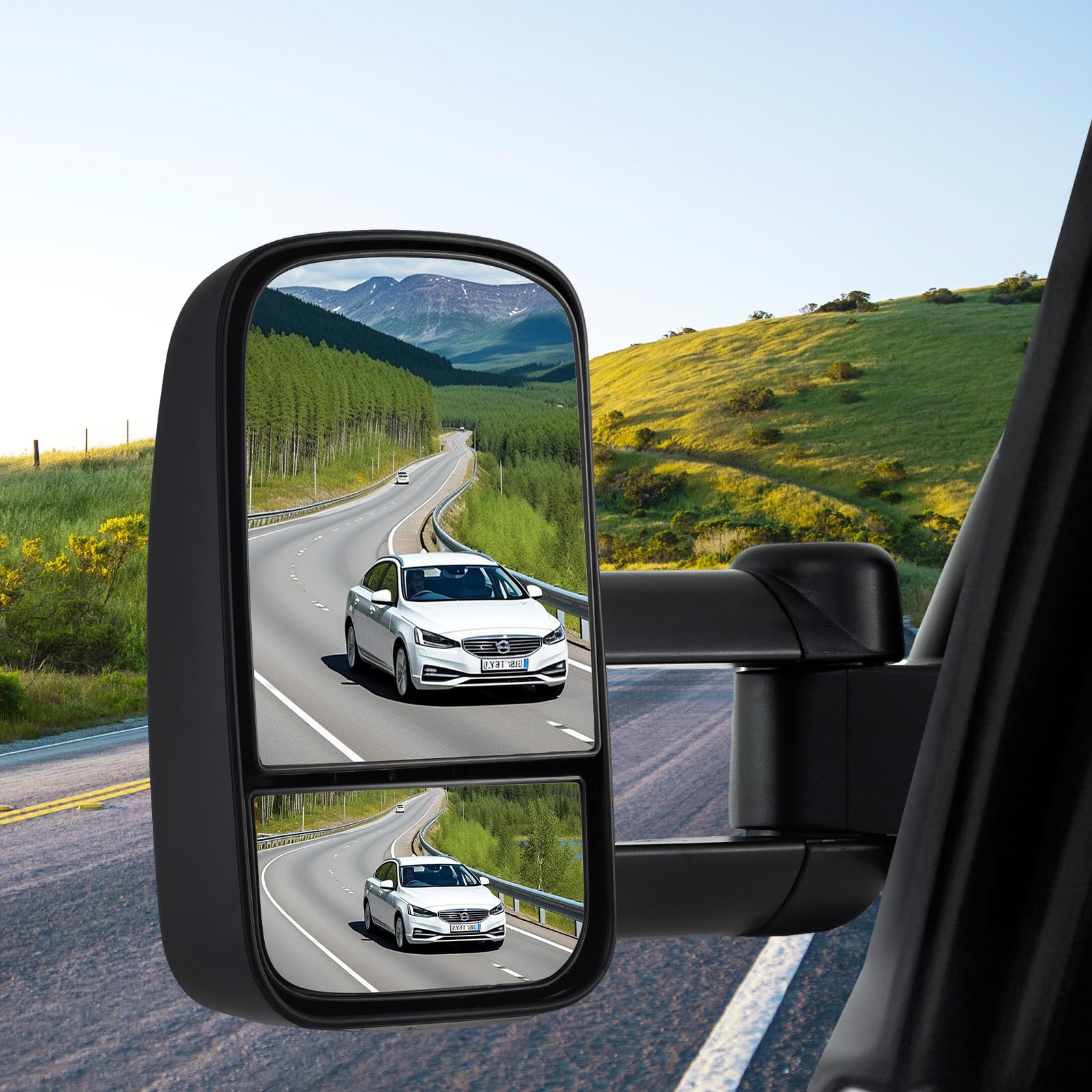 Goplus Extenable Tow Mirrors for 1999-2006 Chevy Silverado GMC Sierra 1500 2500HD 3500HD - Image 9