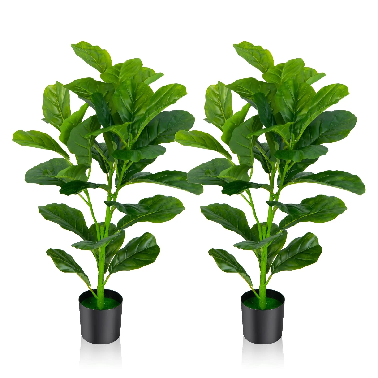 Goplus Fake Fiddle Leaf Fig Tree