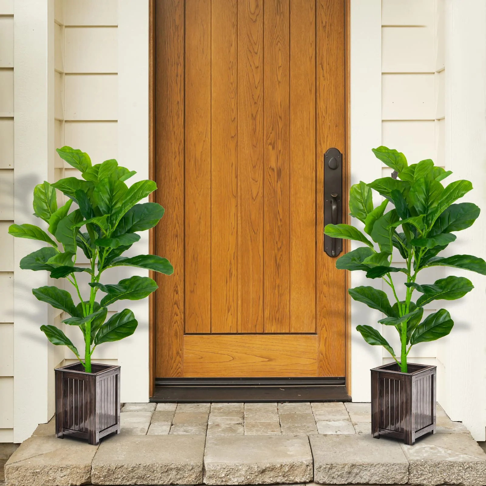 Goplus Fake Fiddle Leaf Fig Tree - Image 3