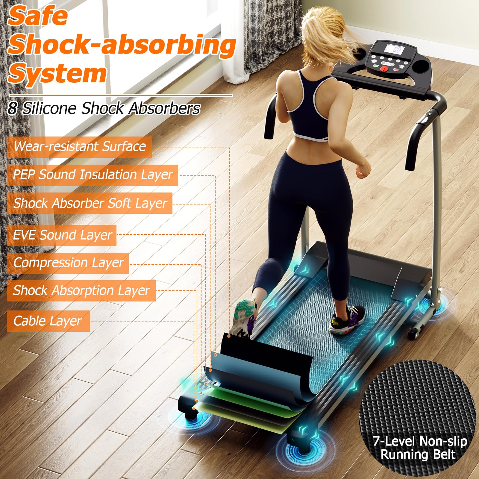 Goplus Foldable Treadmills for Home - Image 3