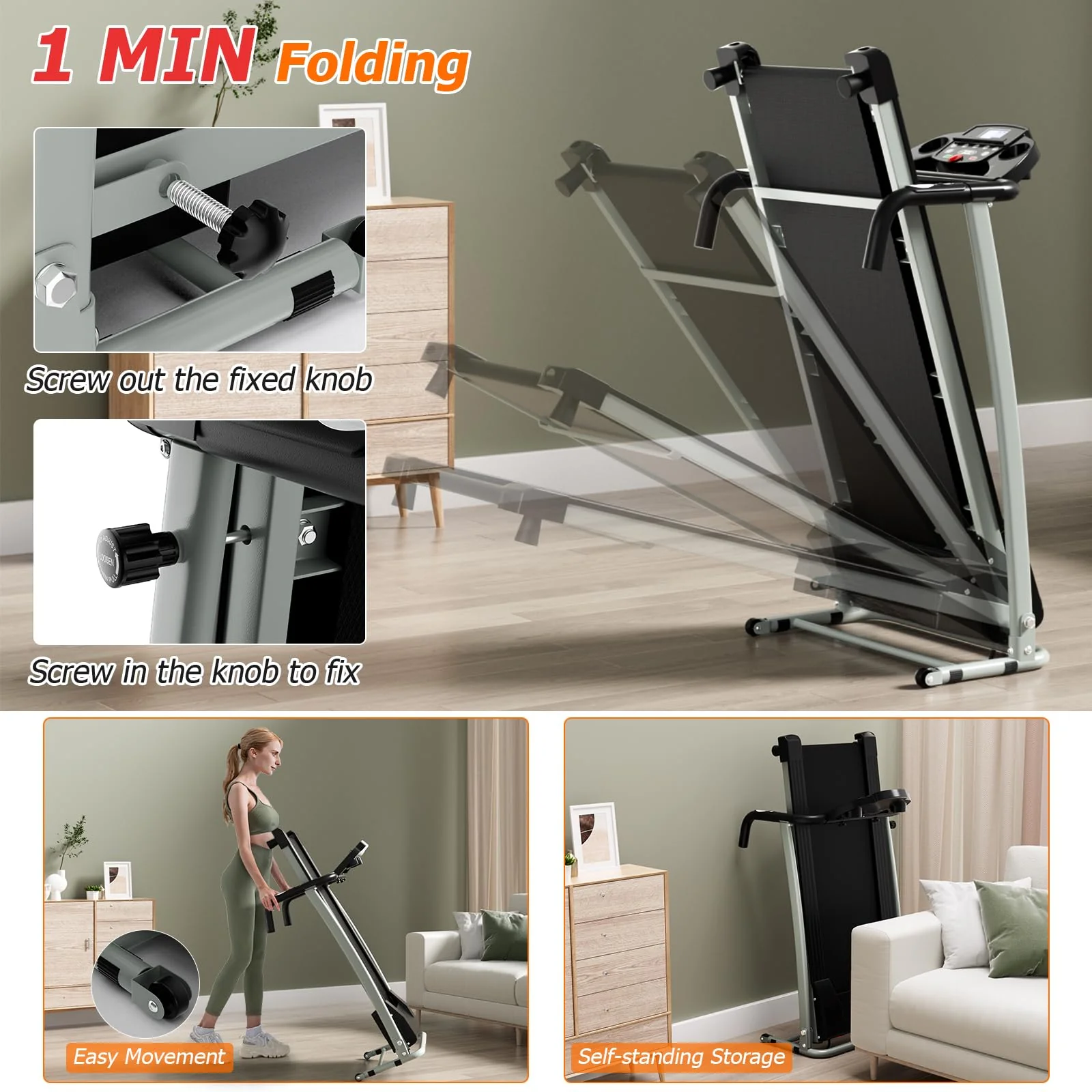 Goplus Foldable Treadmills for Home - Image 4
