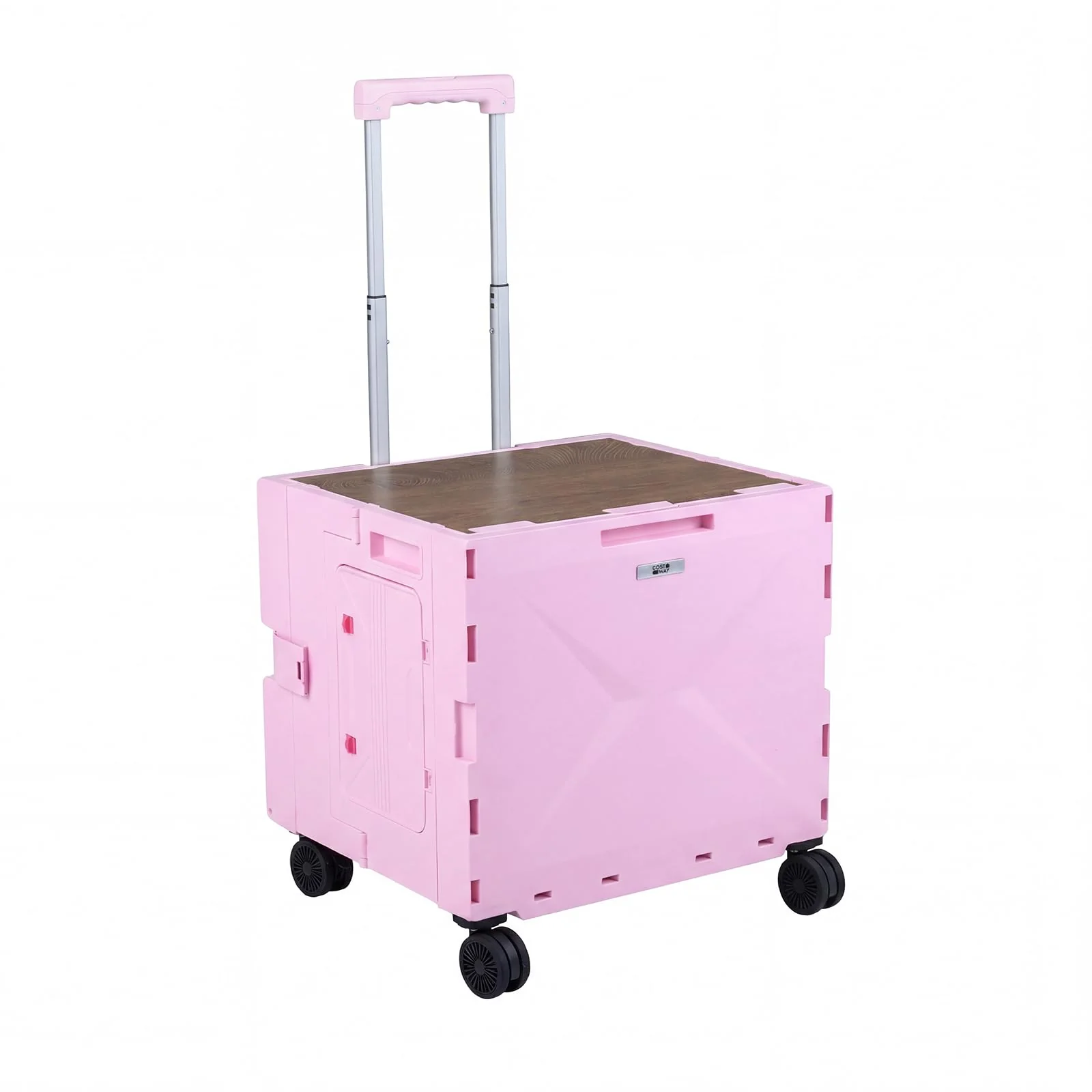 Goplus Foldable Utility Cart on 4 Rotate Wheels - Image 10