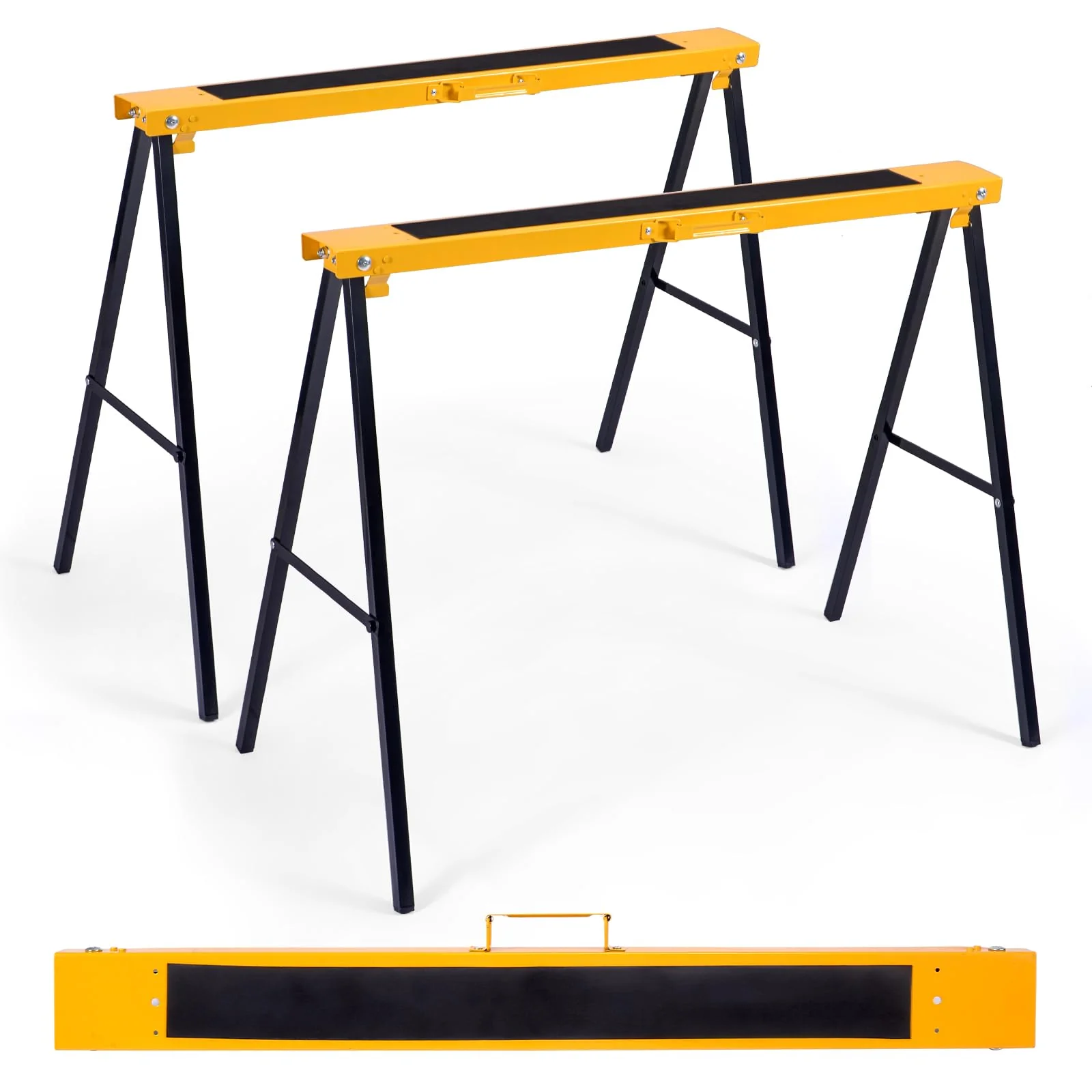 Goplus Folding Portable Work Horse with Fast Open Legs 2 Pack