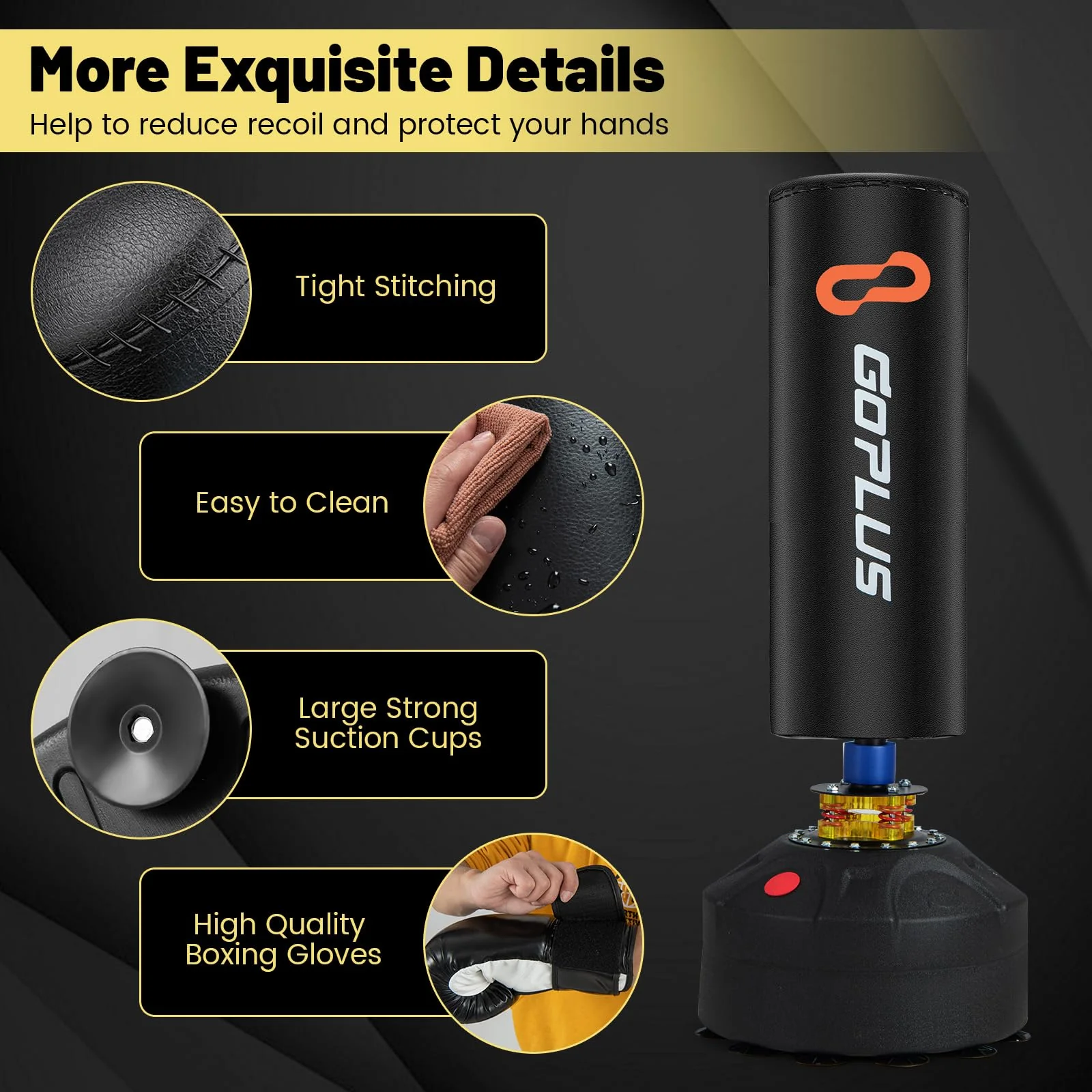 Goplus Freestanding Punching Bag - Image 7