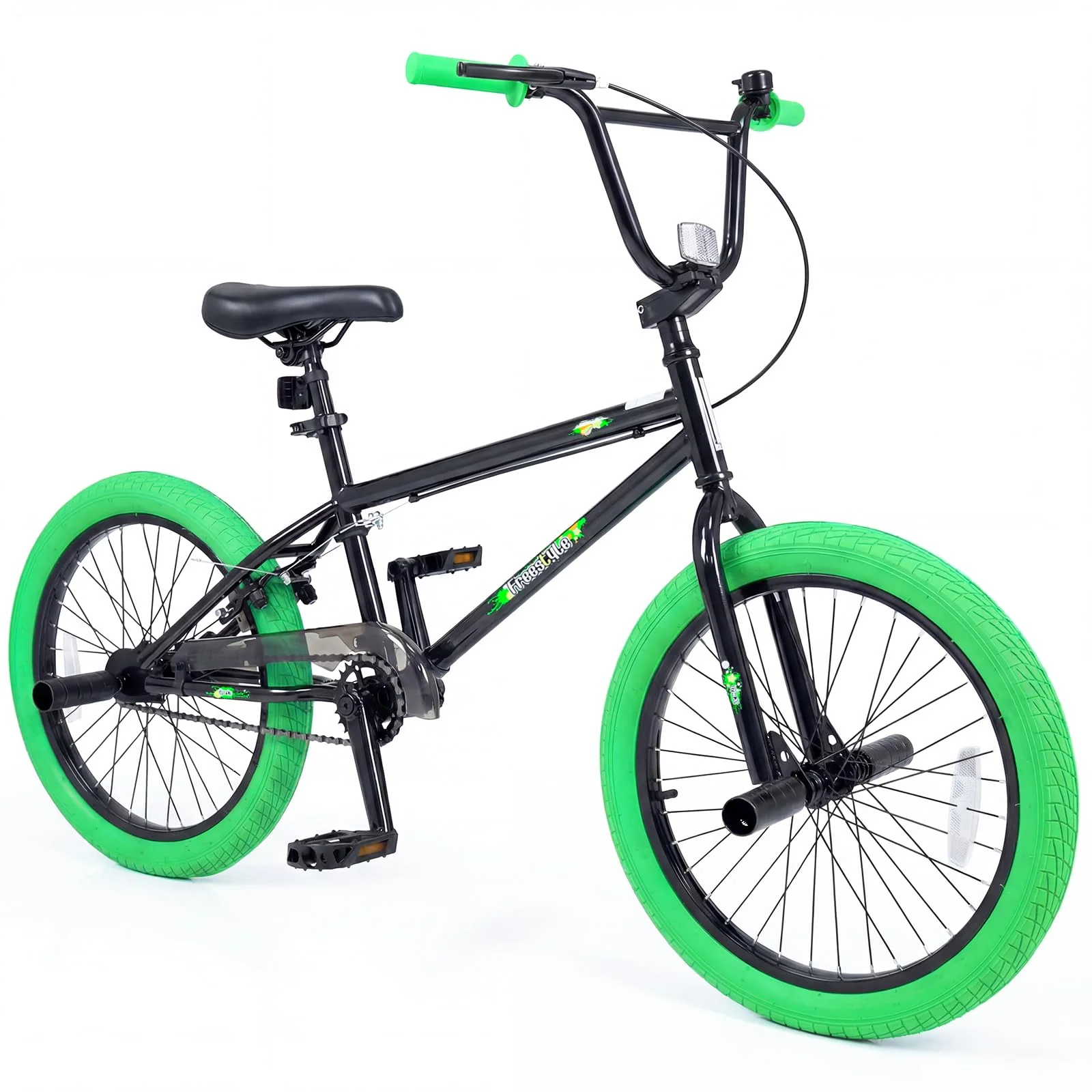 Goplus Freestyle BMX Bike 20" Trick Bicycle w/ 360 Degree Steering - Image 11