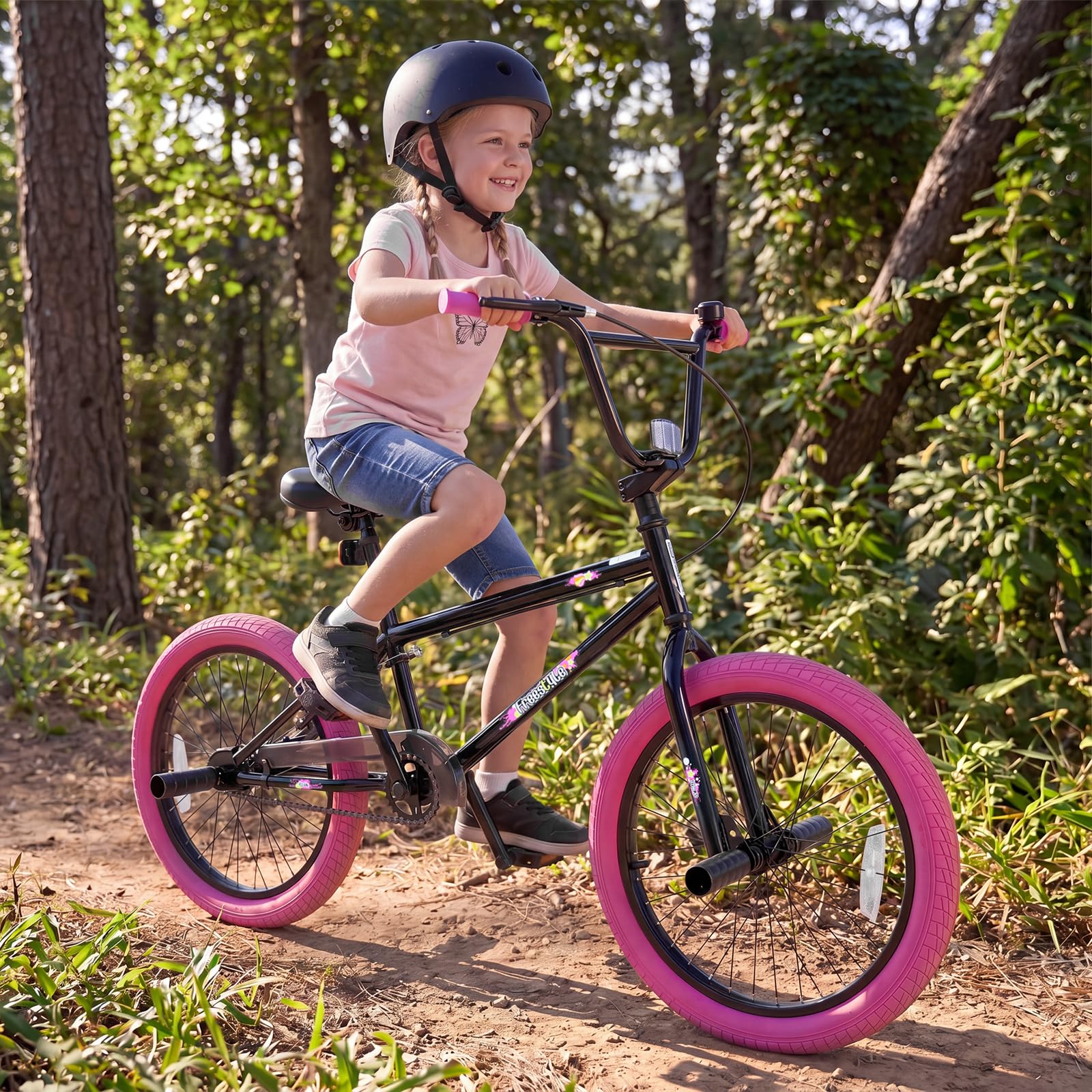 Goplus Freestyle BMX Bike 20" Trick Bicycle w/ 360 Degree Steering - Image 8