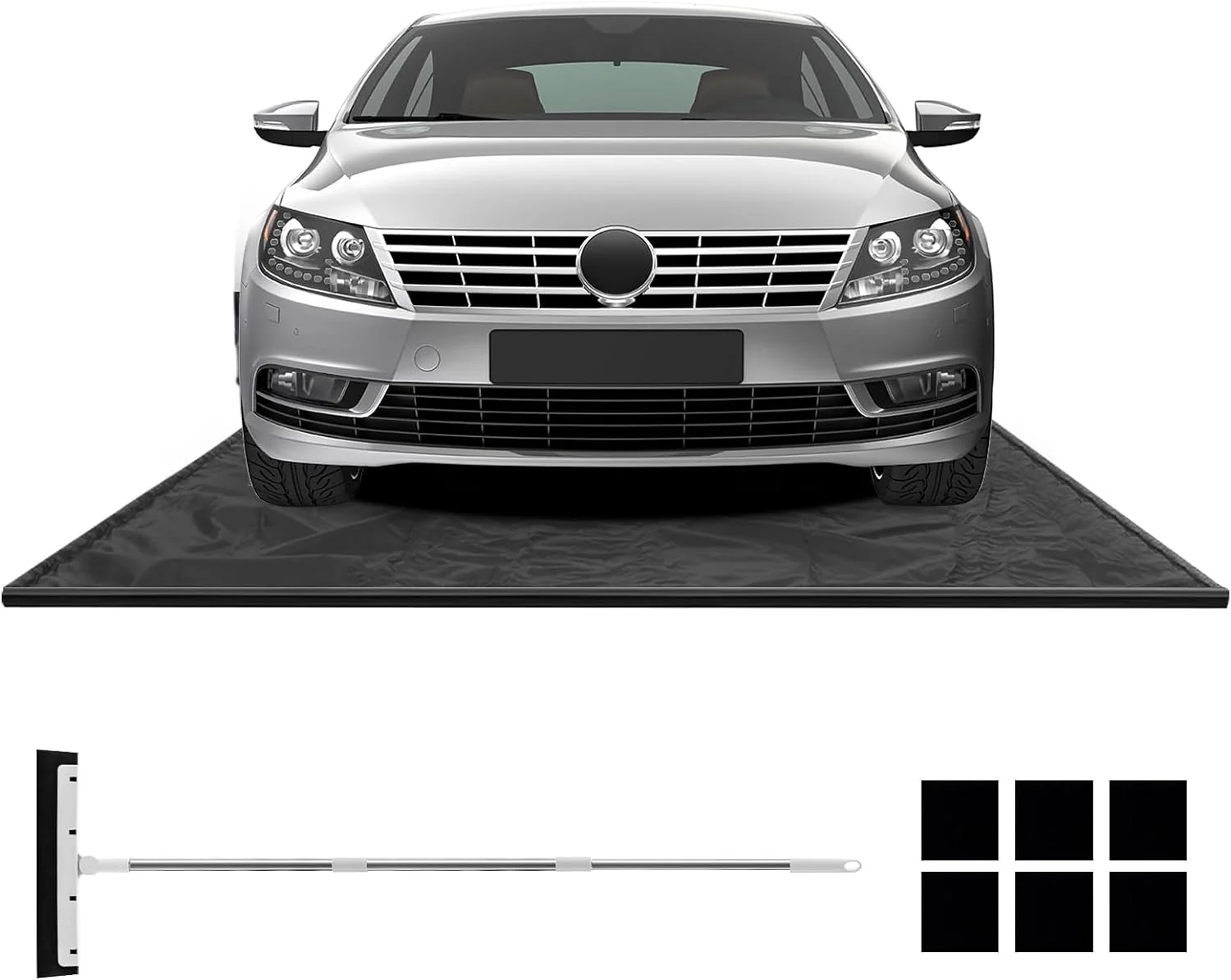 Goplus Garage Floor Mat, 22β x 9β Garage Mat for Under Car, Waterproof Protection from Snow Rain Mud - Image 9