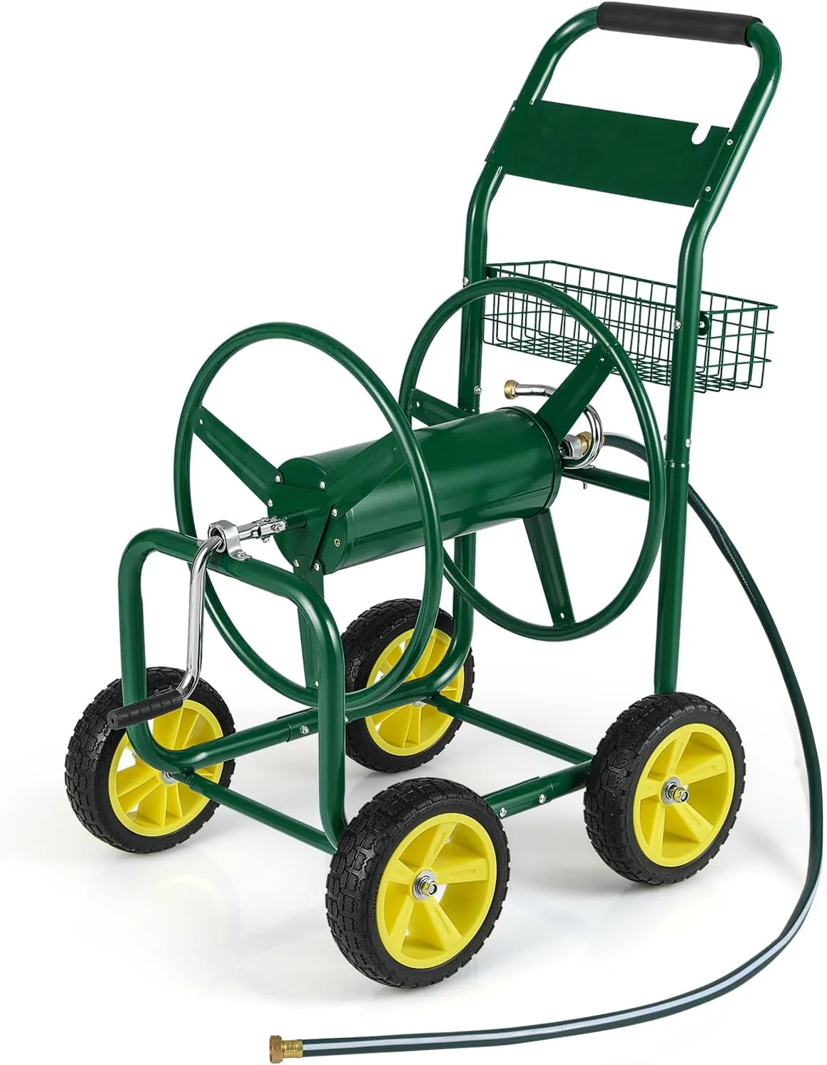 Goplus Garden Hose Reel Cart | 300 FT of 5/8" Large Capacity - Image 10