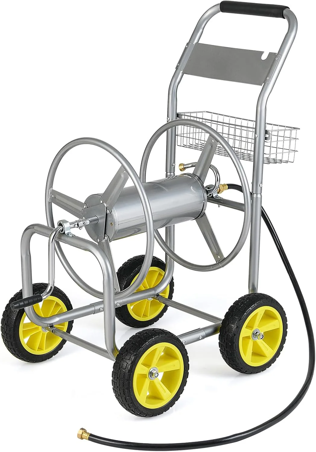Goplus Garden Hose Reel Cart | 300 FT of 5/8" Large Capacity - Image 11
