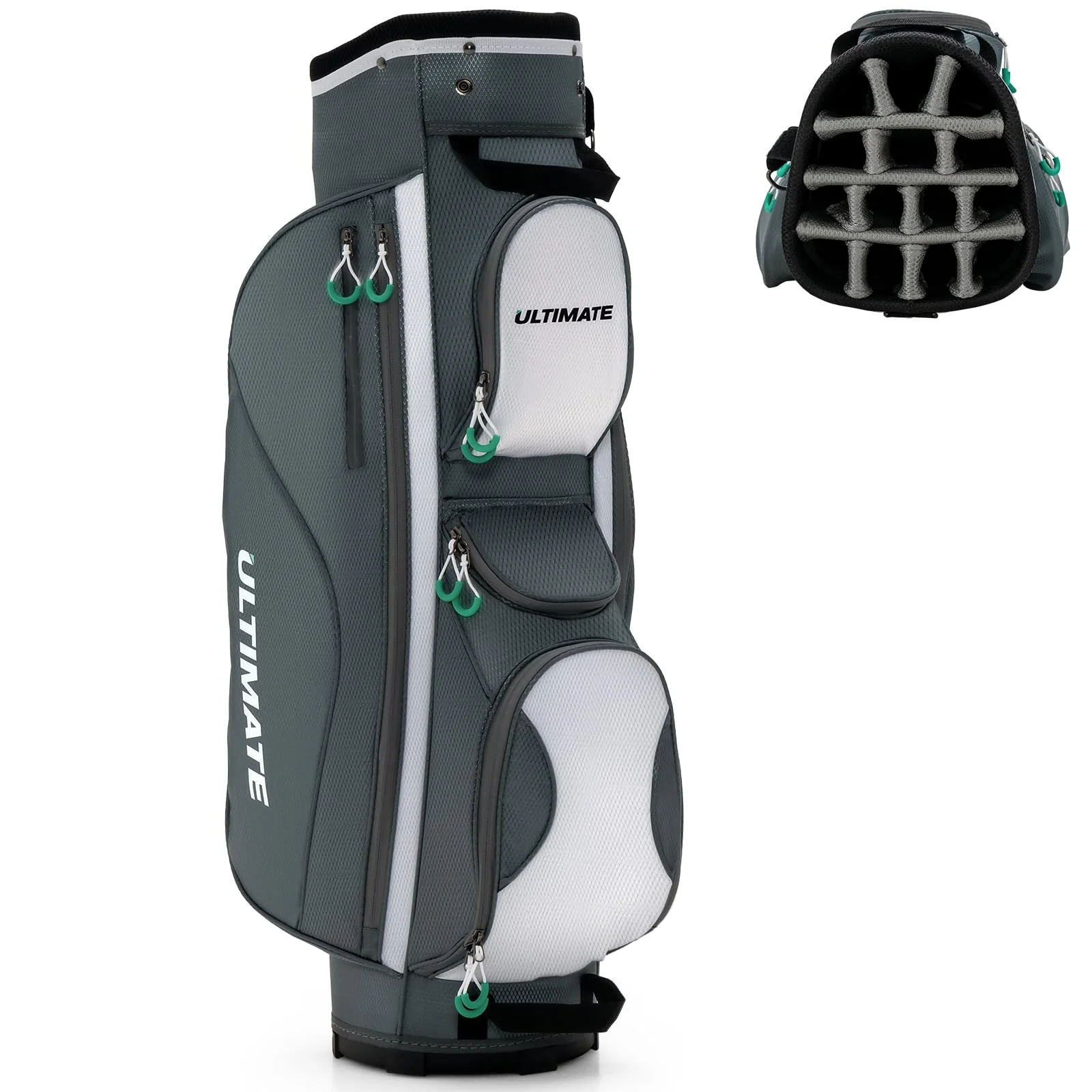 Goplus Golf Cart Bag with 14 Top Dividers - Image 8