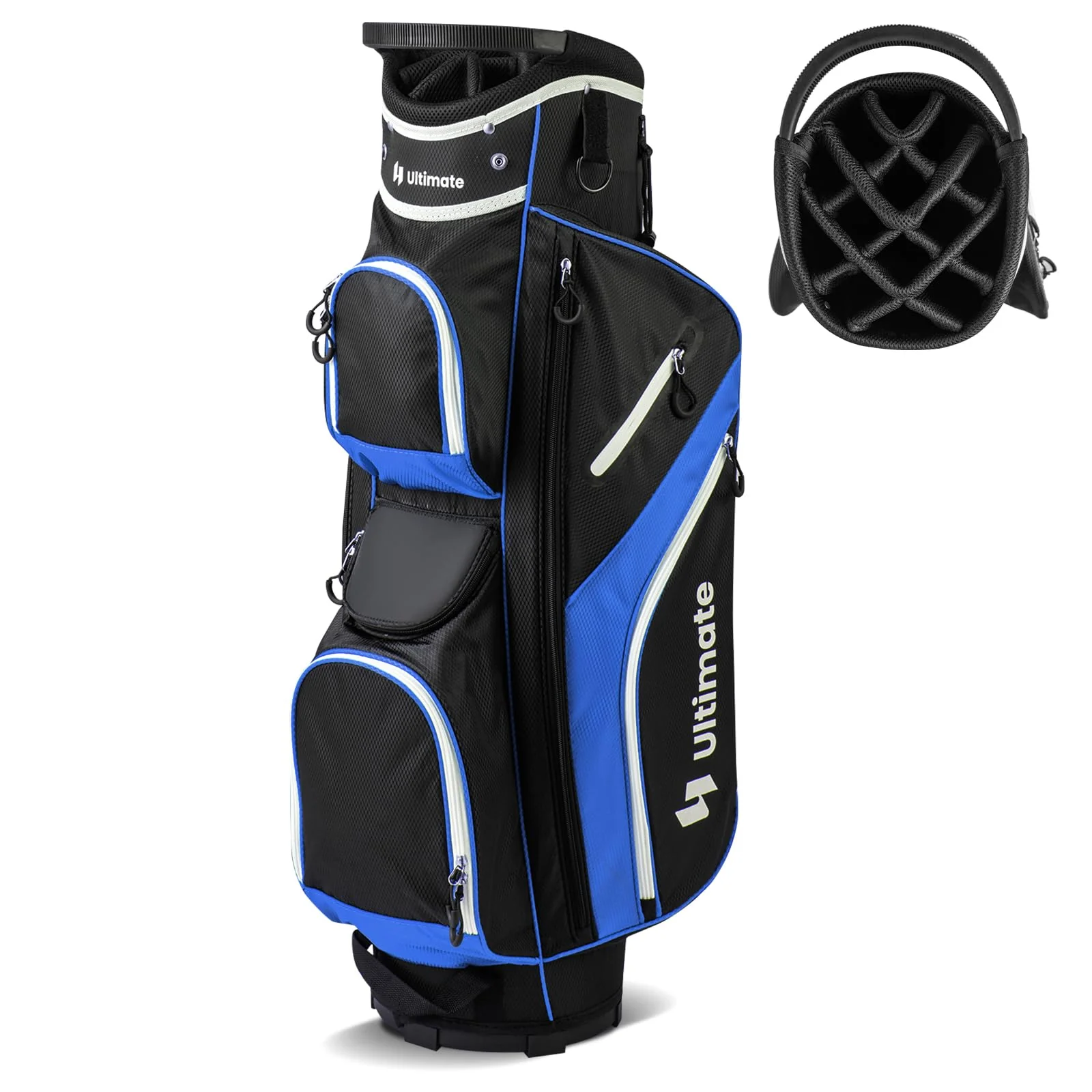 Goplus Golf Cart Bag with 14-Way Top Dividers, Golf Cart Bag Golf Club Bag, Lightweight Golf Bag for Men Women - Image 10