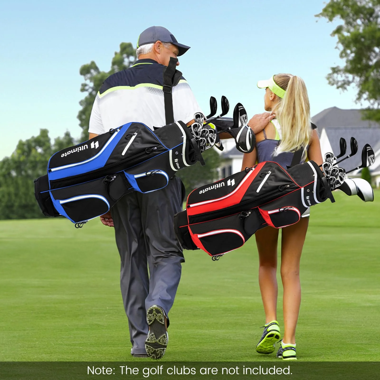 Goplus Golf Cart Bag with 14-Way Top Dividers, Golf Cart Bag Golf Club Bag, Lightweight Golf Bag for Men Women - Image 8