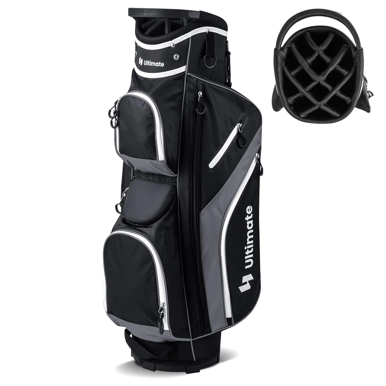 Goplus Golf Cart Bag with 14-Way Top Dividers, Golf Cart Bag Golf Club Bag, Lightweight Golf Bag for Men Women - Image 9