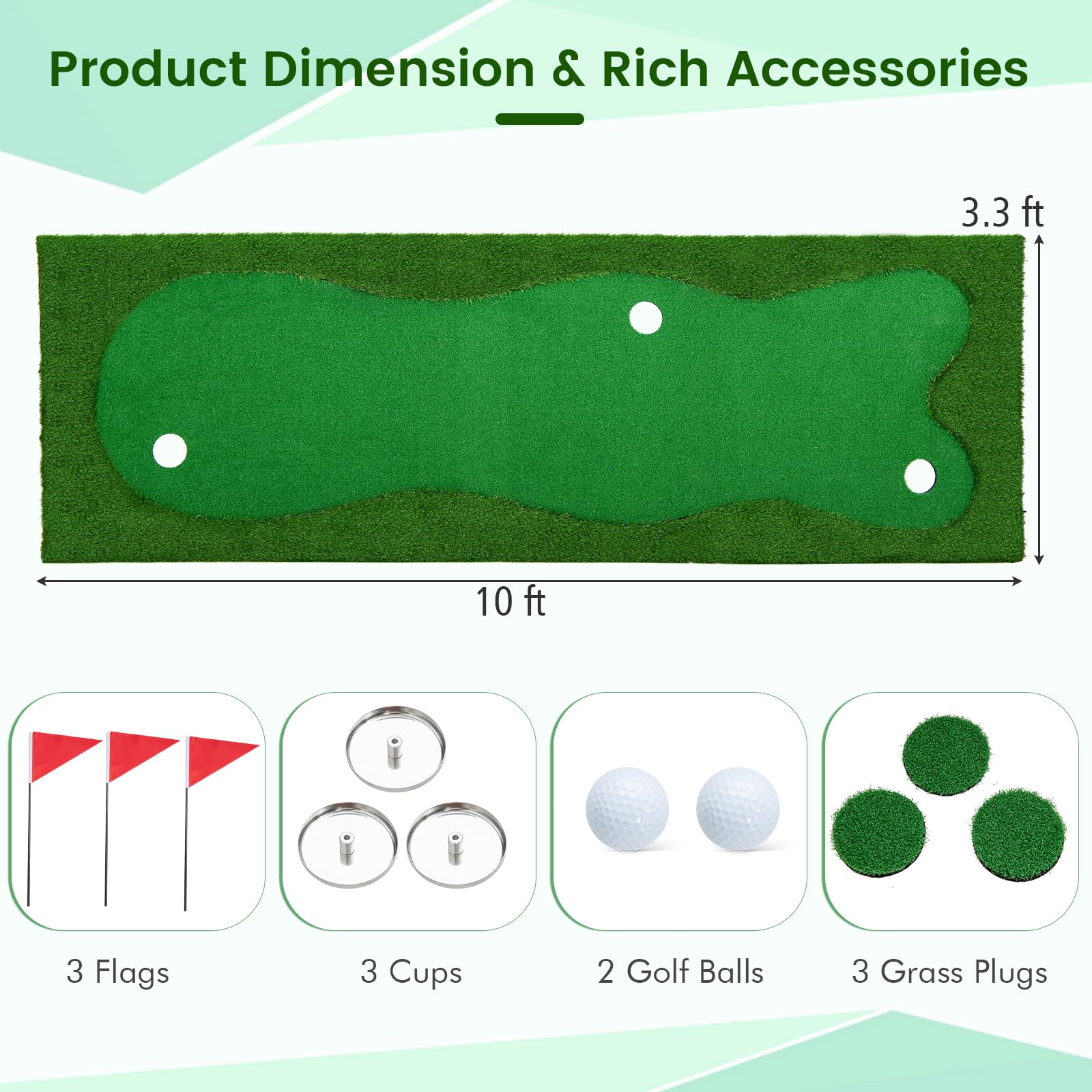 Goplus Golf Putting Green - Image 7
