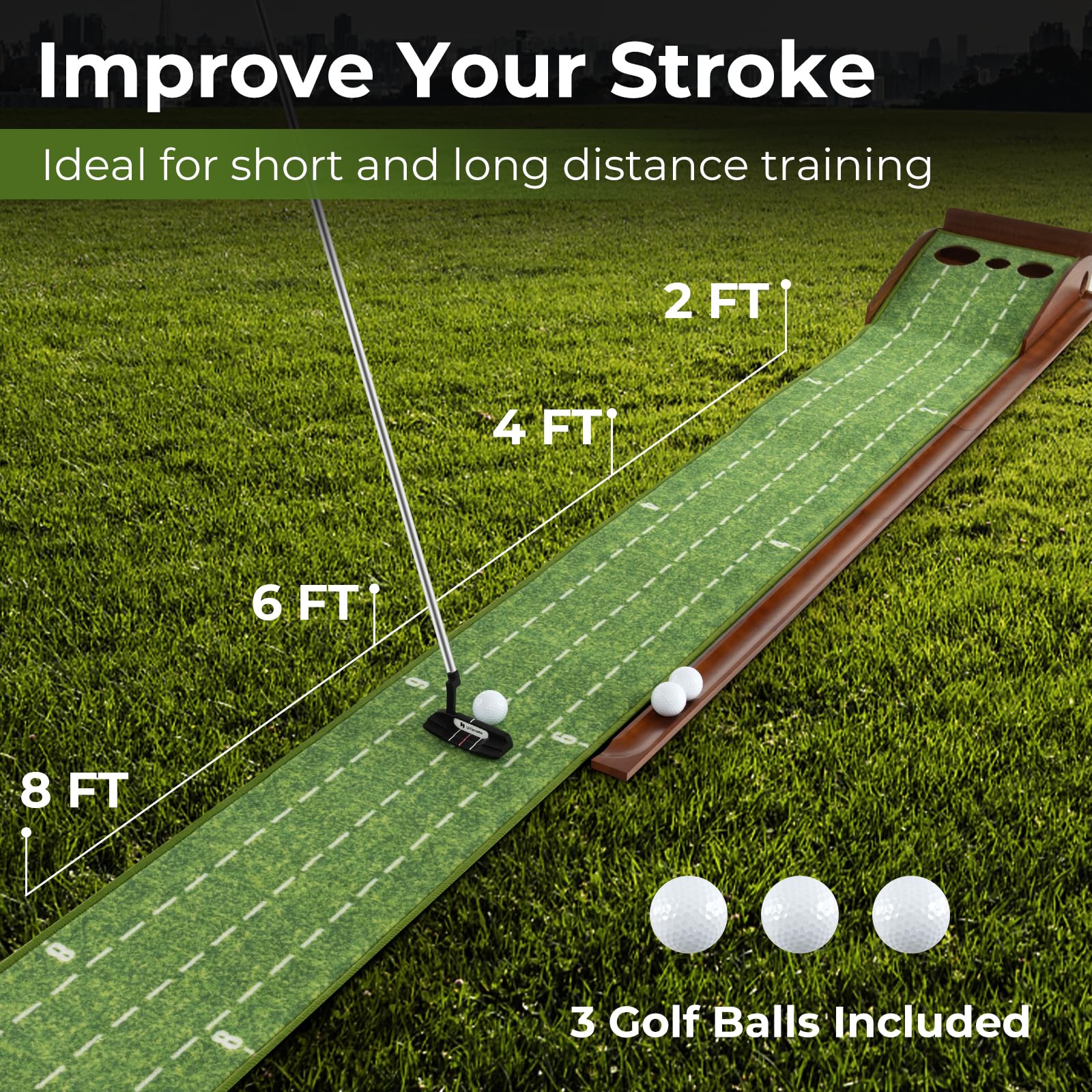 Goplus Golf Putting Mat - Image 6