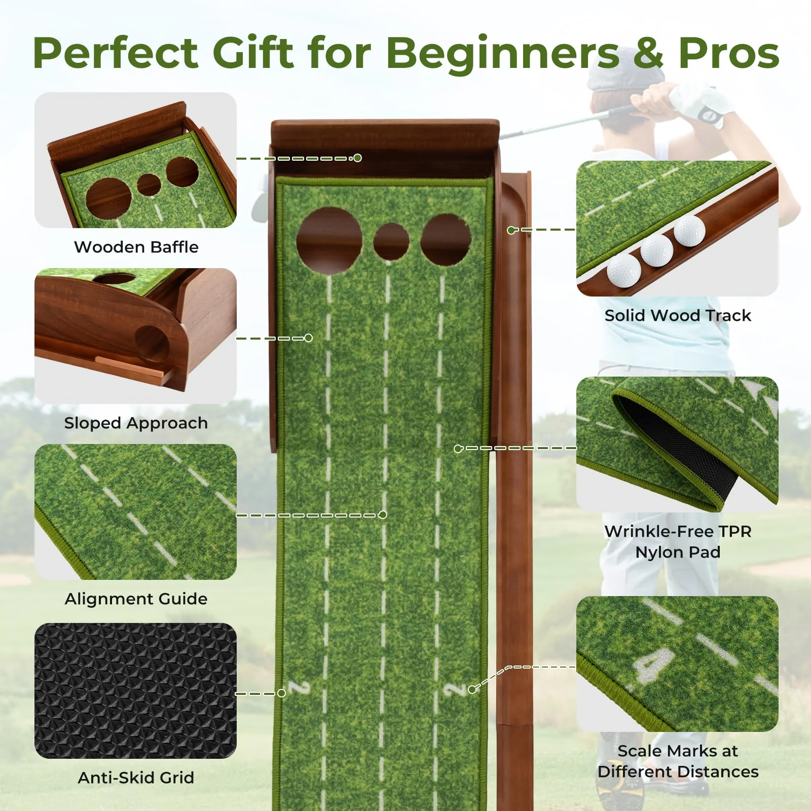 Goplus Golf Putting Mat - Image 8