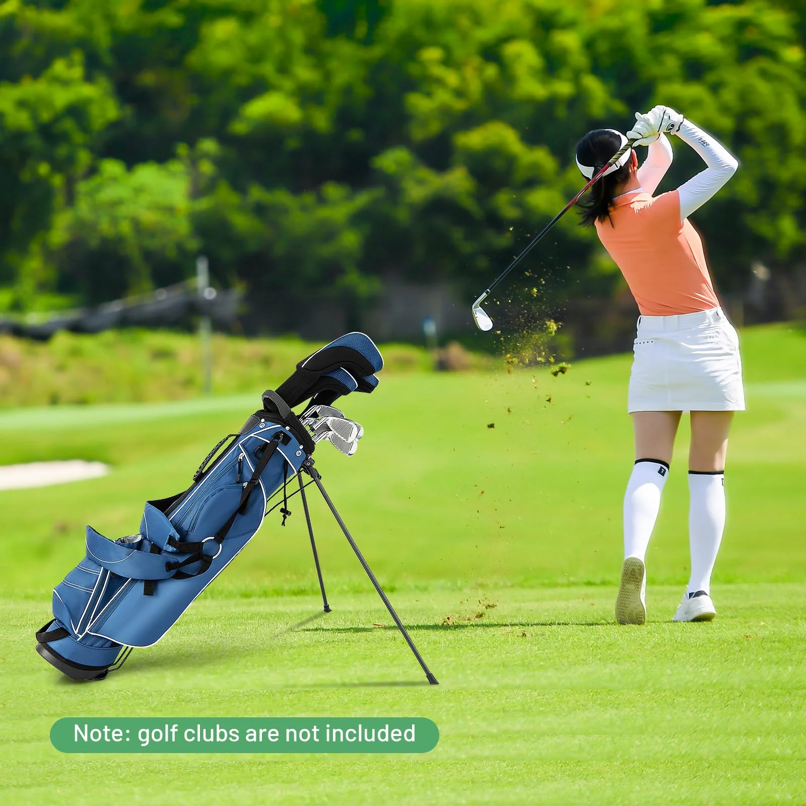 Goplus Golf Stand Bag, Lightweight Golf Club Bag with 4 Way Top Dividers - Image 8