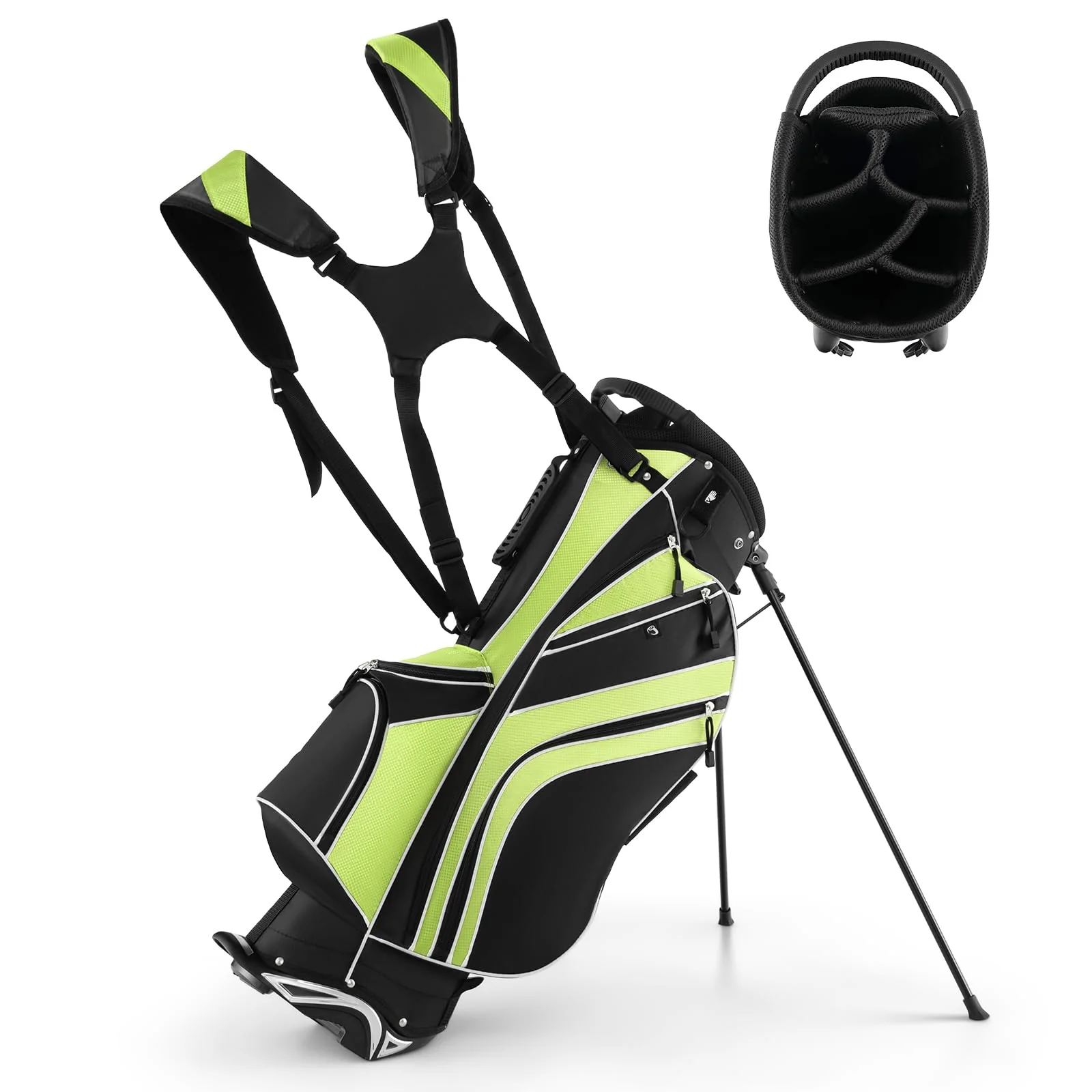 Goplus Golf Stand Bag, Lightweight Golf Club Bag - Image 10