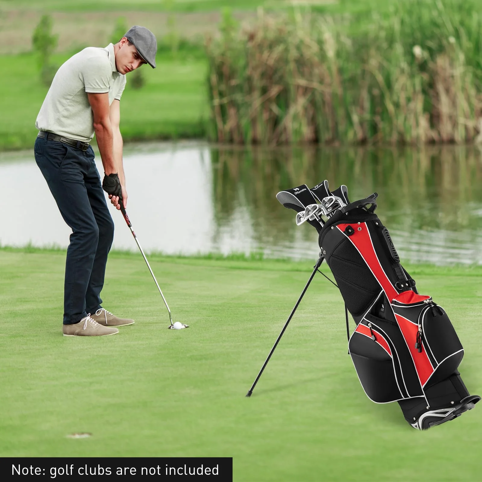 Goplus Golf Stand Bag, Lightweight Golf Club Bag - Image 8