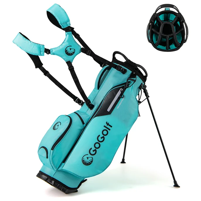 Goplus Golf Stand Bag with 8-Way Top Dividers Rain Hood 5 Pockets - Image 11