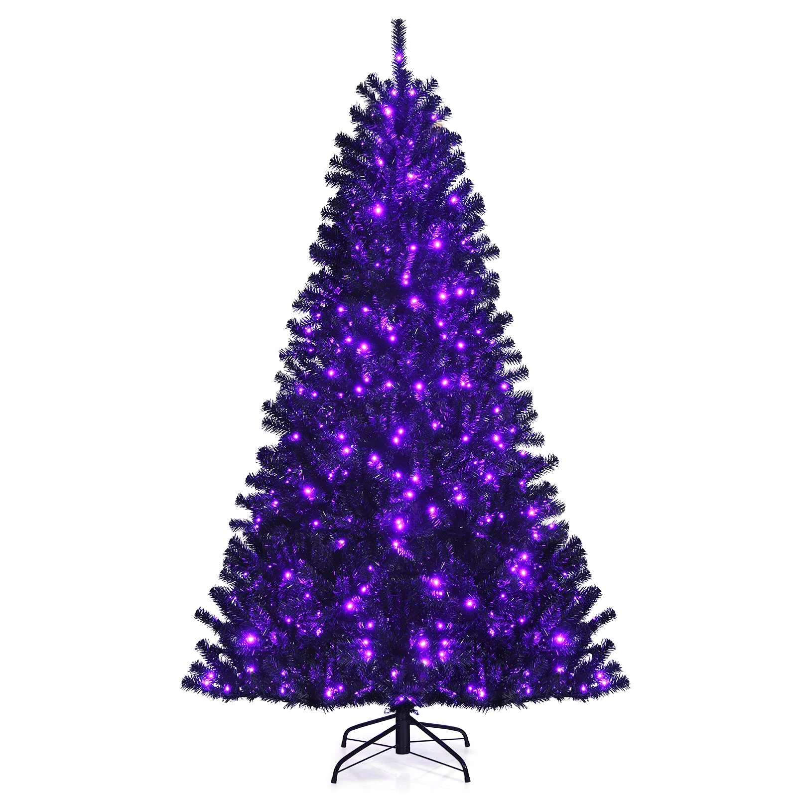 Goplus Halloween Tree, Hinged Artificial Christmas Tree Metal Stand, Perfect Halloween Decoration for Holiday Festival Parties - Image 9