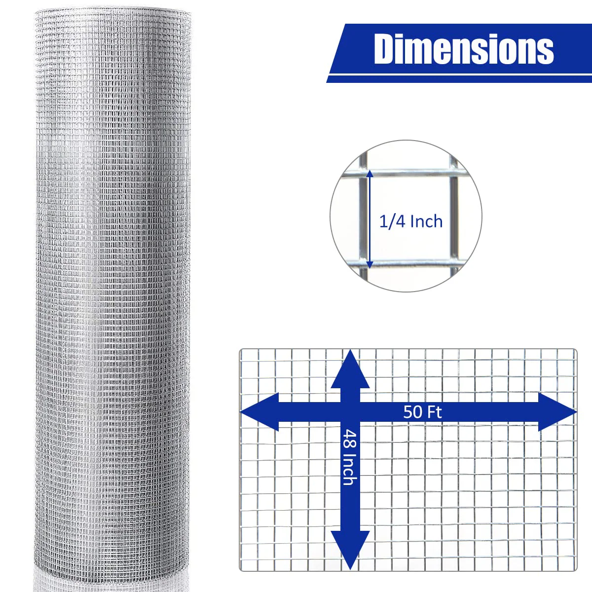 Goplus Hardware Cloth, 1/4 inch 23 Gauge Chicken Wire - Image 8