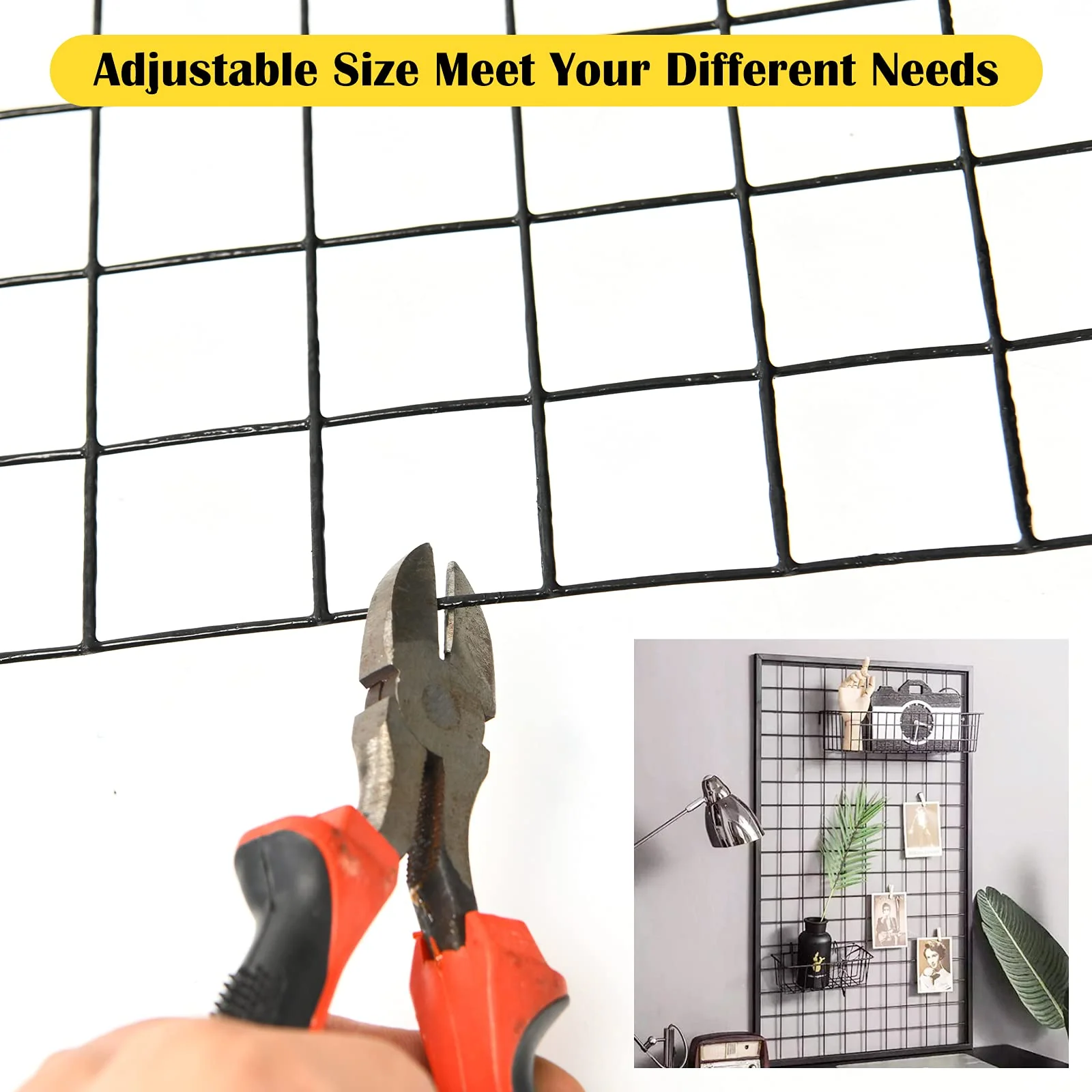 Goplus Hardware Cloth, 24 inch x 50 ft Black Vinyl Coated Welded Wire Mesh, Chicken Coop Wire Fence - Image 4
