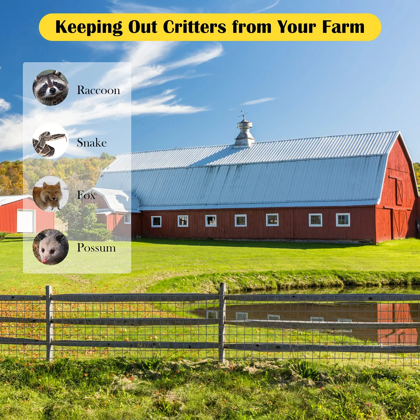 Goplus Hardware Cloth, 24 inch x 50 ft Black Vinyl Coated Welded Wire Mesh, Chicken Coop Wire Fence - Image 9