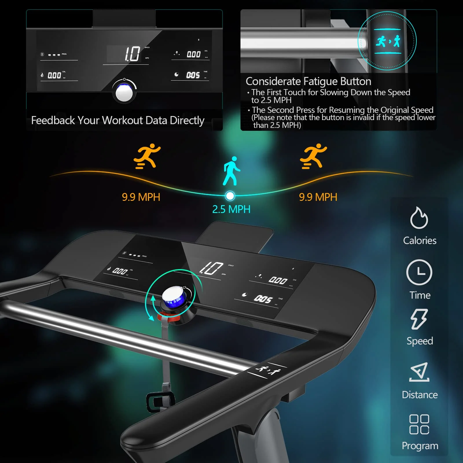 Goplus Heavy Duty Folding Treadmill for Gym - Image 3