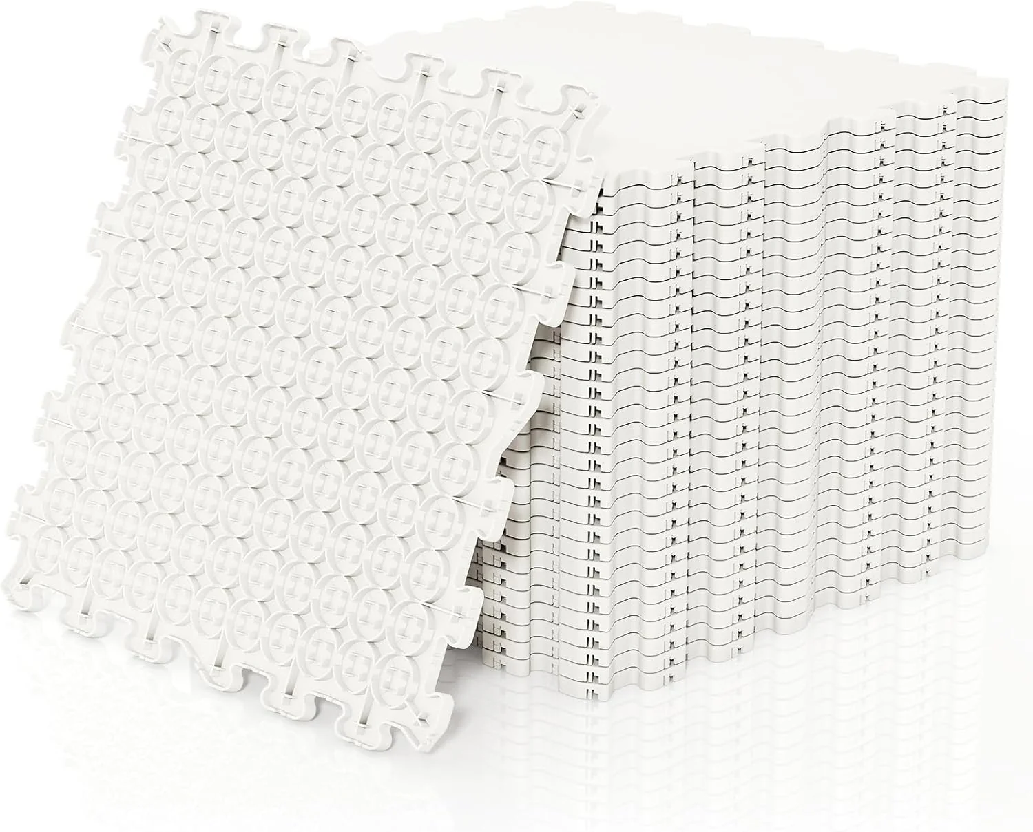 Goplus Hockey Flooring Tiles for Training | Skateable Board Artificial Ice Mat for Indoor Outdoor - Image 11