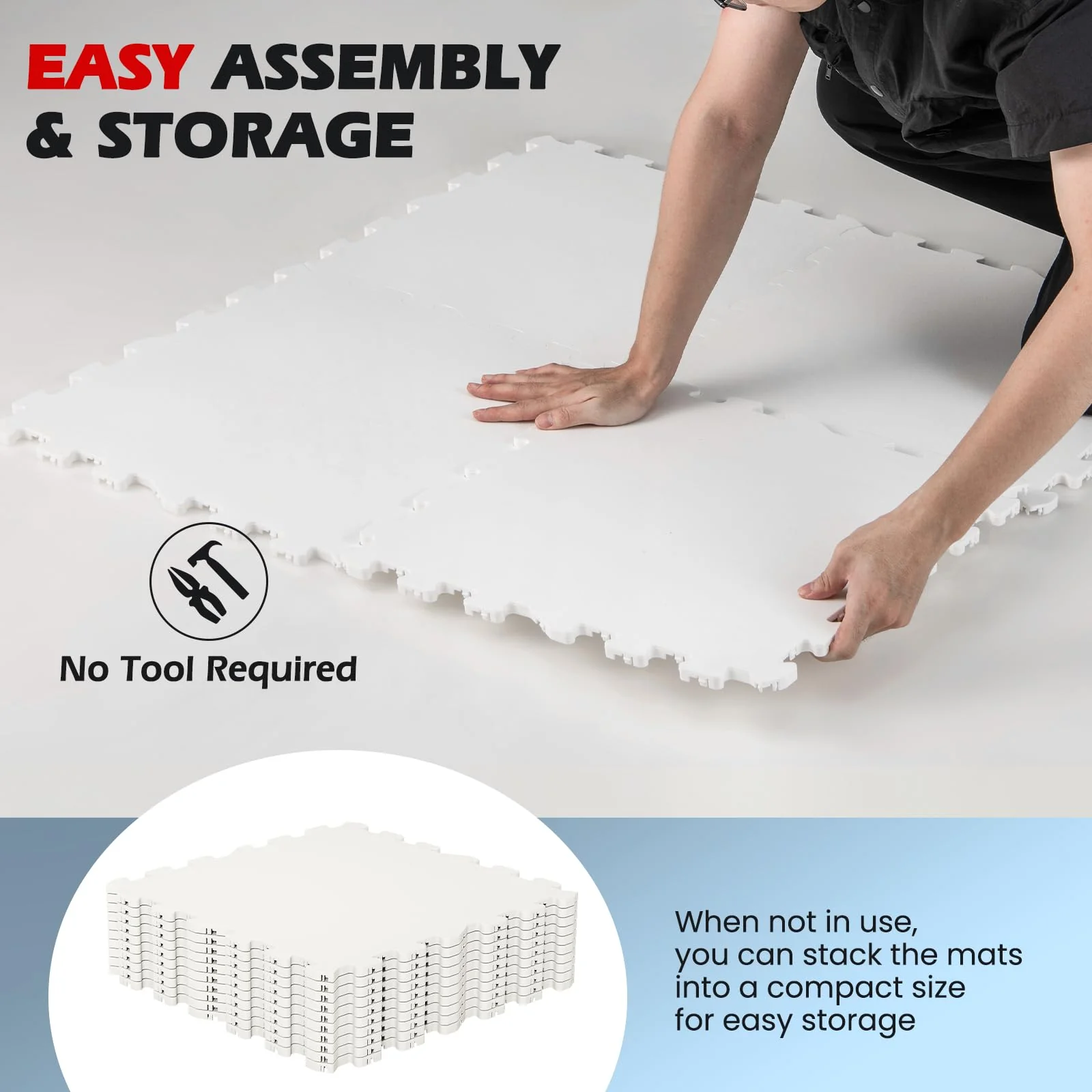 Goplus Hockey Flooring Tiles for Training | Skateable Board Artificial Ice Mat for Indoor Outdoor - Image 3