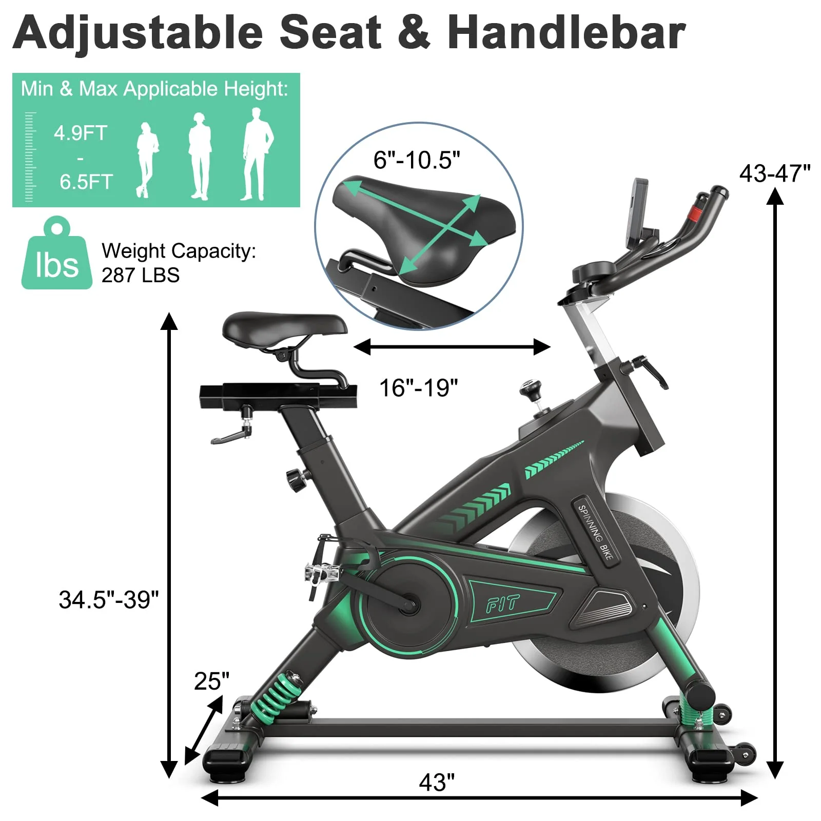 Goplus Indoor Cycling Bike, Stationary Exercise Bike Workout Bike with Device Holders - Image 9