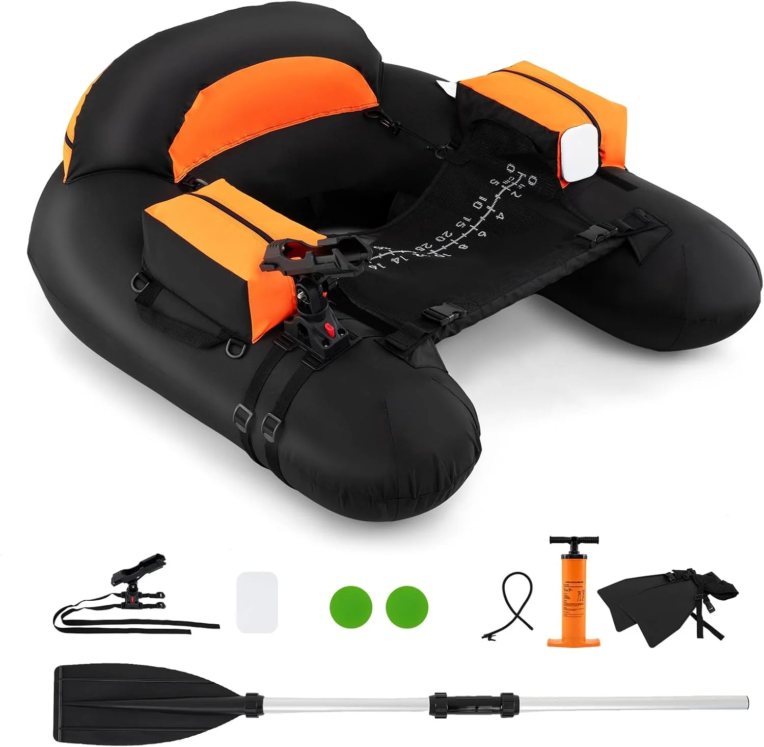 Goplus Inflatable Float Tube for Angling (Thickened Type with Rod Holder) - Image 10