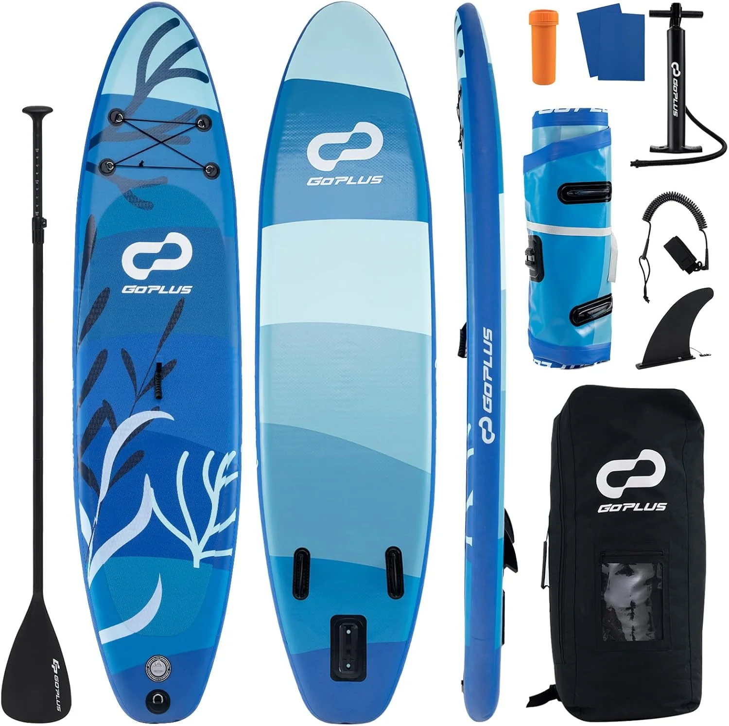 Goplus Inflatable Stand Up Paddle Board, 10FT SUP - Image 10