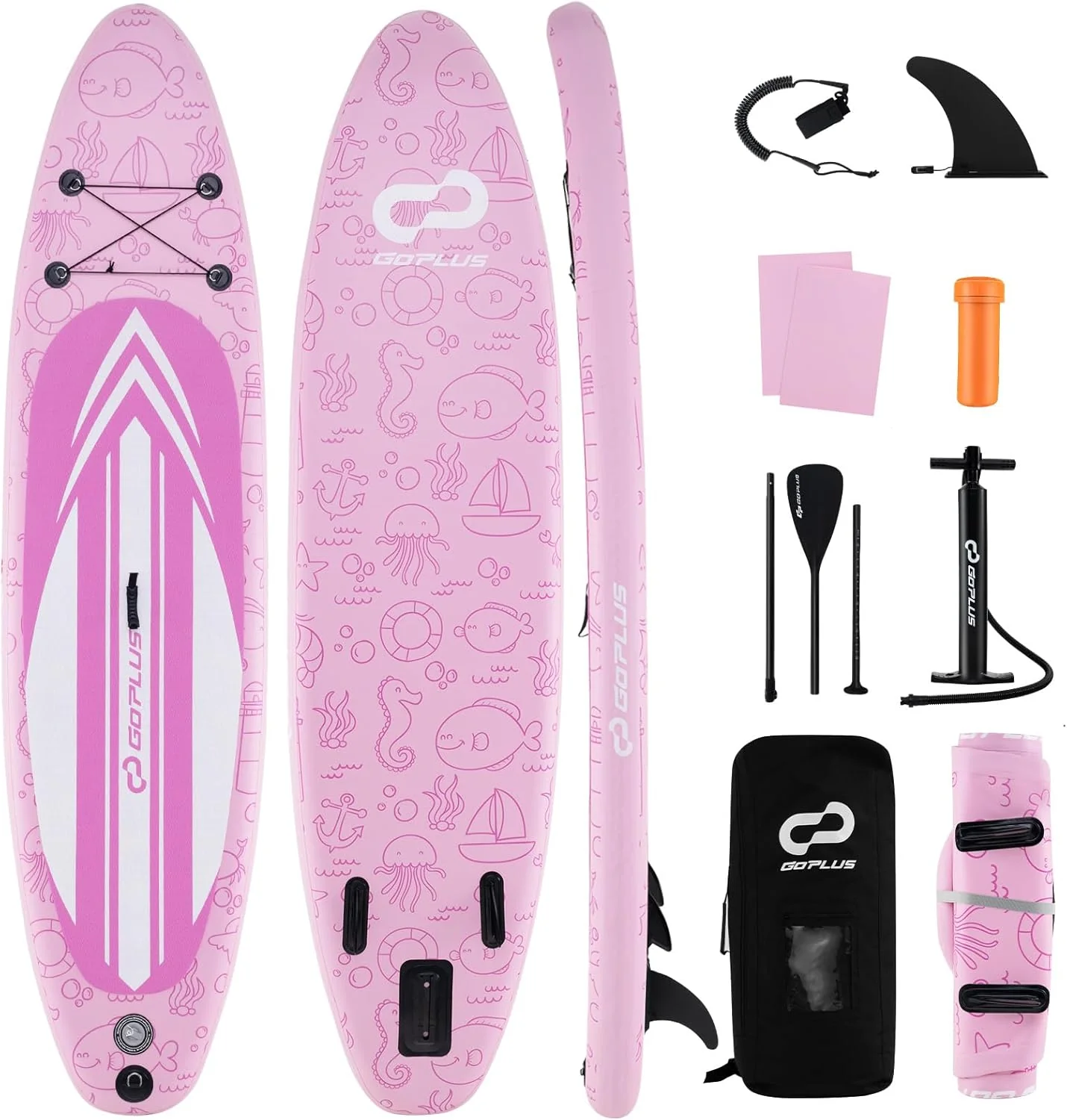 Goplus Inflatable Stand Up Paddle Board, 10FT SUP - Image 11