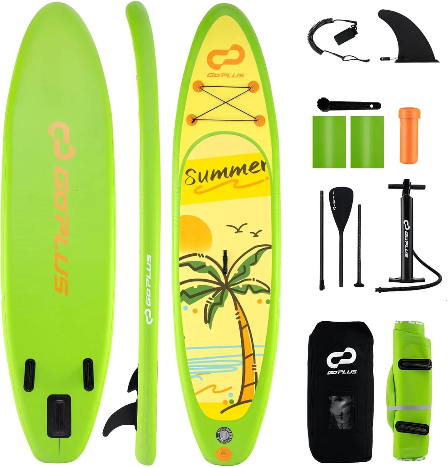 Goplus Inflatable Stand Up Paddle Board, 11FT SUP with Accessory Pack - Image 10