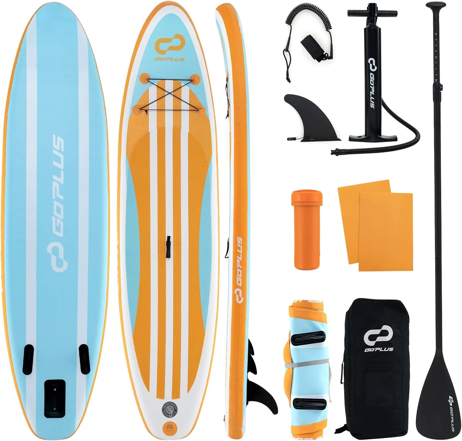 Goplus Inflatable Stand Up Paddle Board, 11FT SUP with Accessory Pack - Image 13