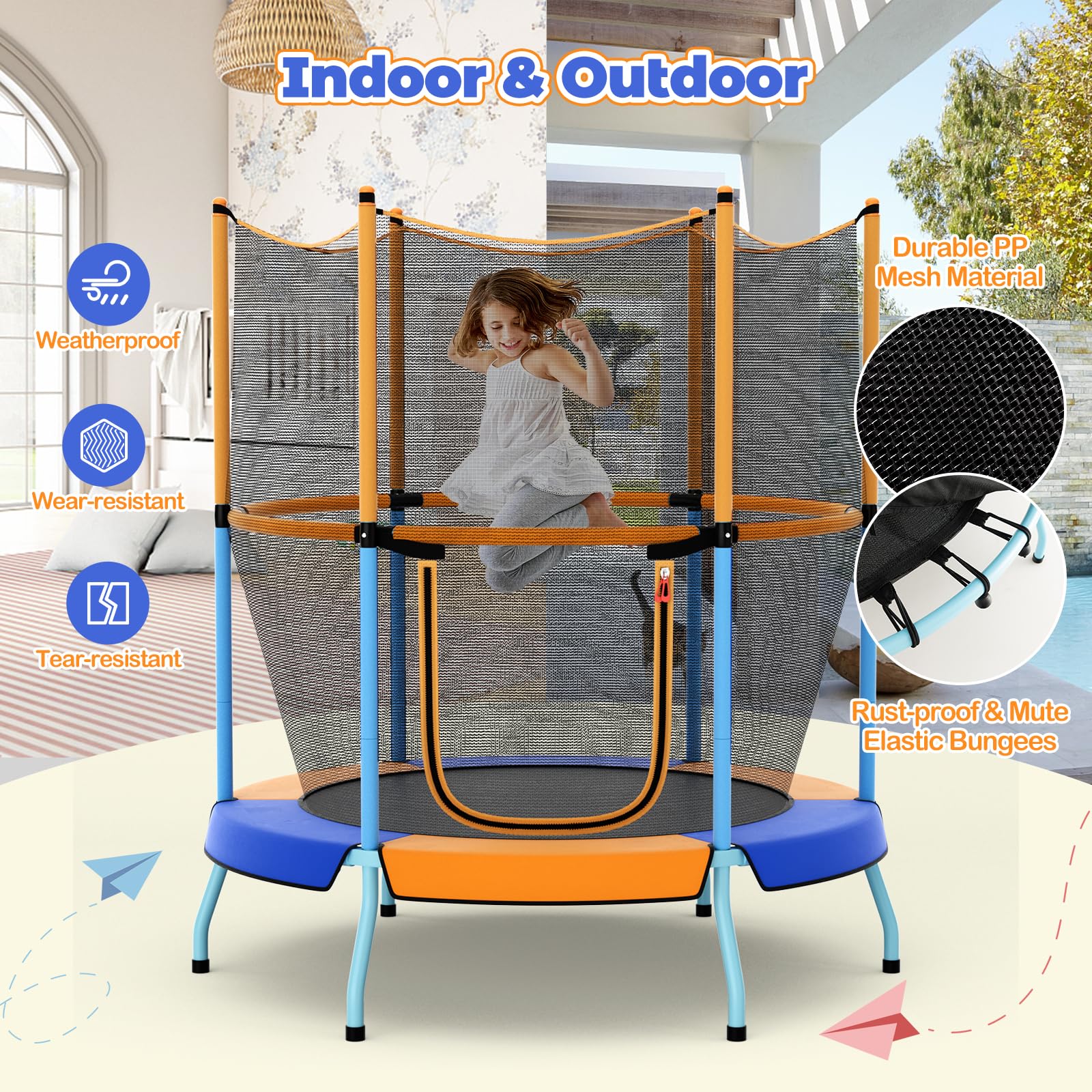 Goplus Kids Trampoline - Image 7