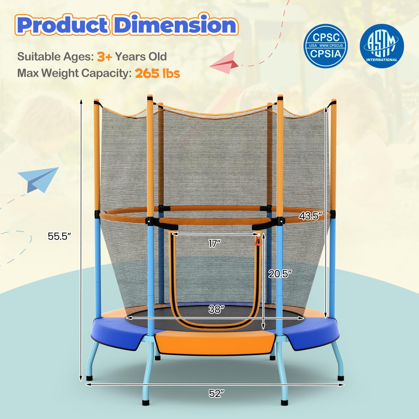 Goplus Kids Trampoline - Image 8