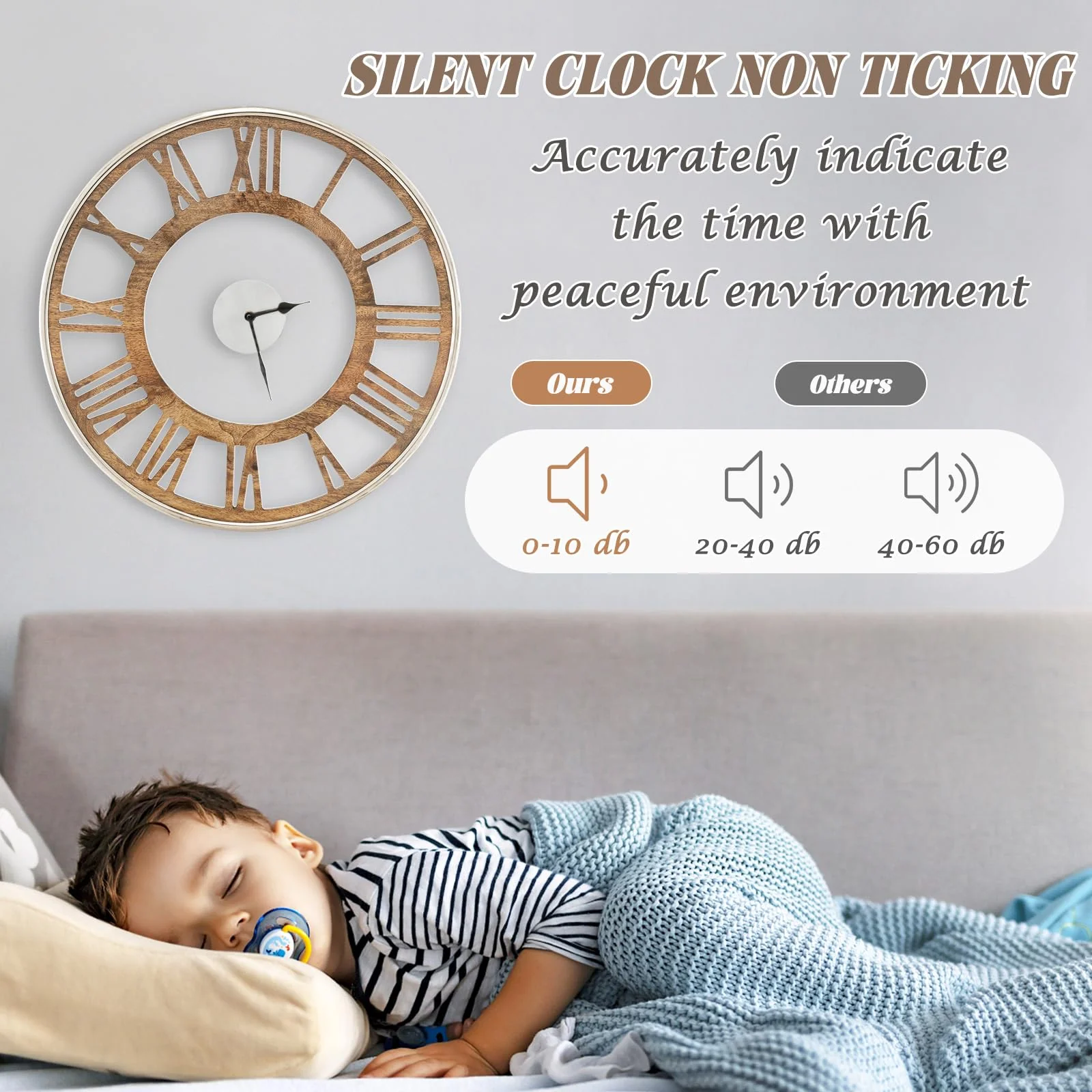 Goplus Large Wall Clock - Image 5