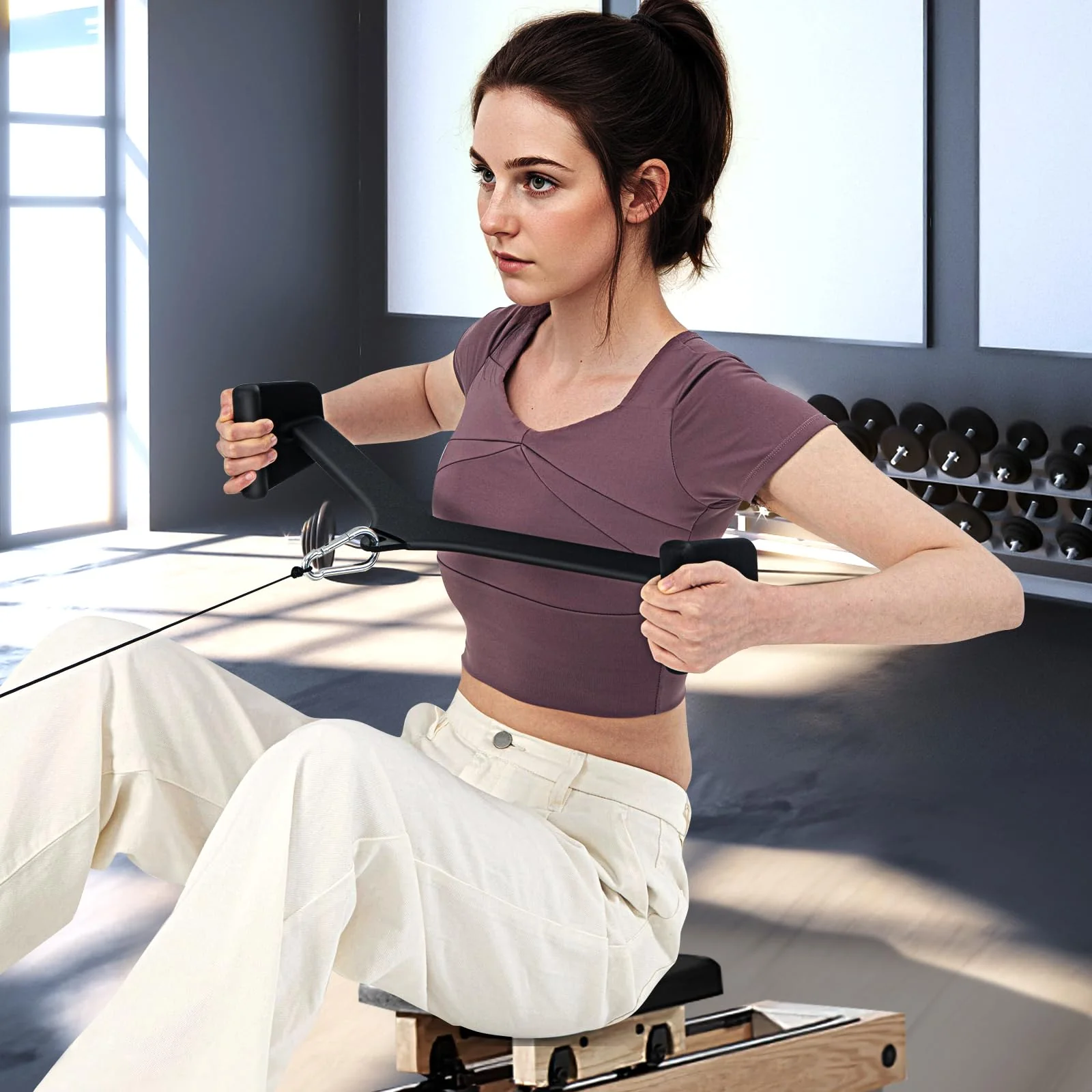 Goplus LAT Pulldown Attachment Set - Image 2