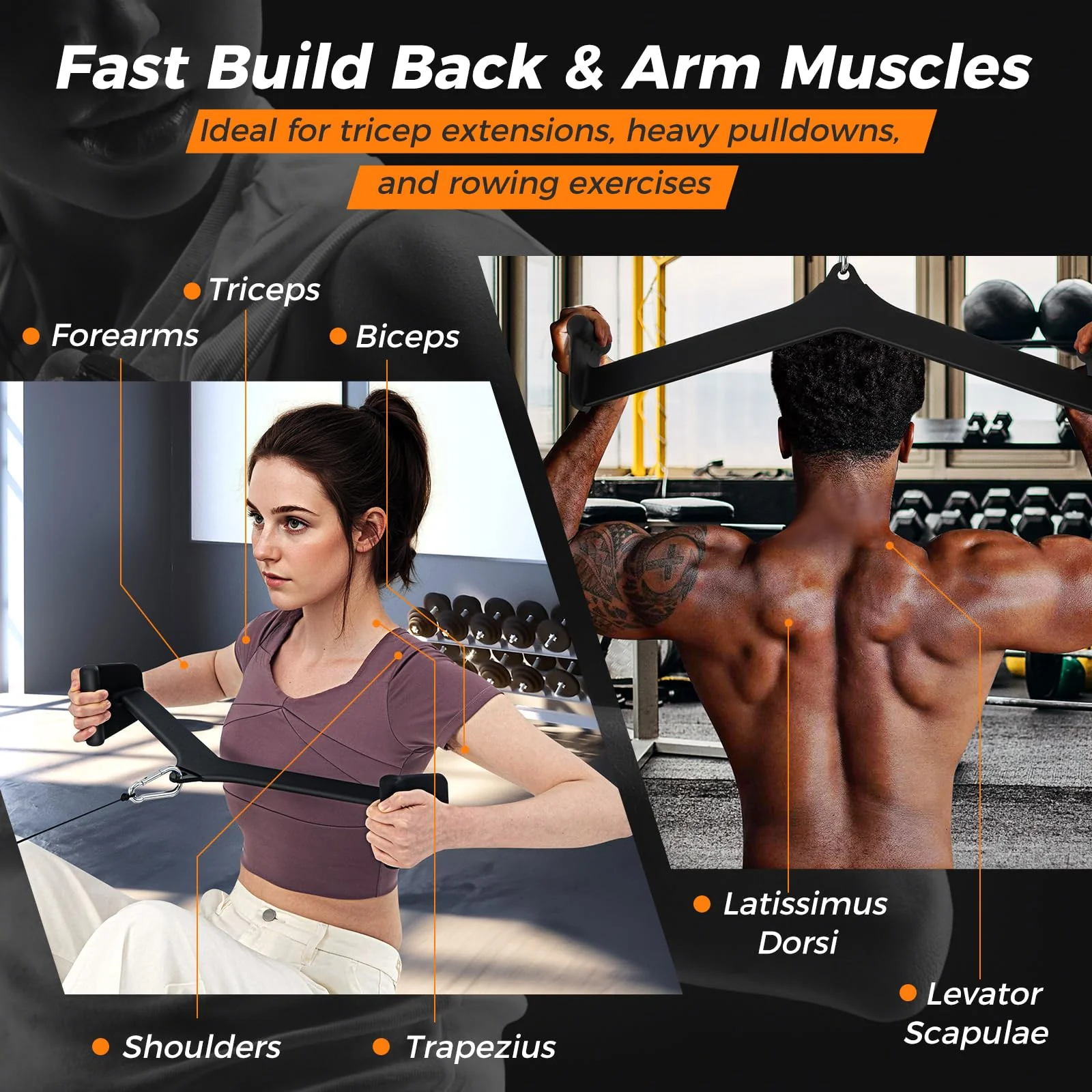Goplus LAT Pulldown Attachment Set - Image 5