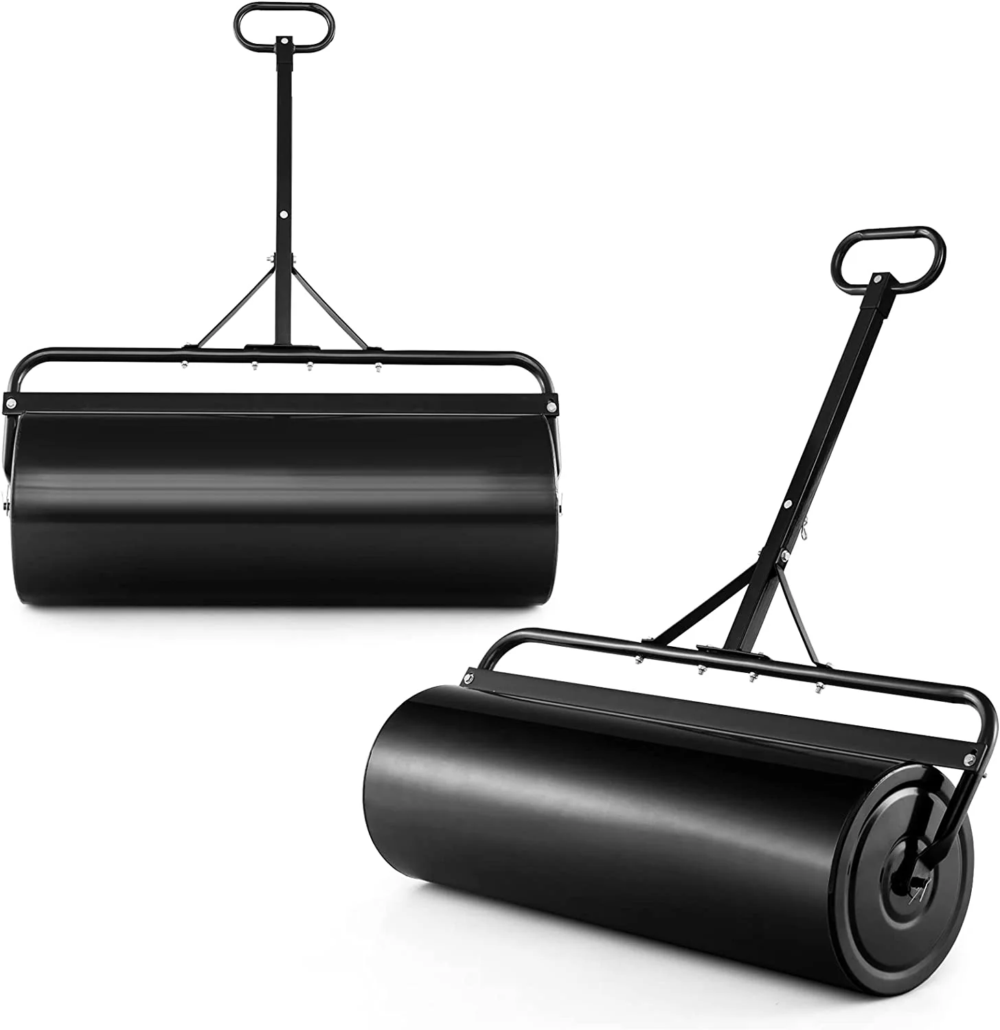 Goplus Lawn Roller, Push/Tow-Behind Lawn Roller, 17 Gallon/63L Water/Sand-Filled Sod Roller with Detachable Gripping Handle - Image 11